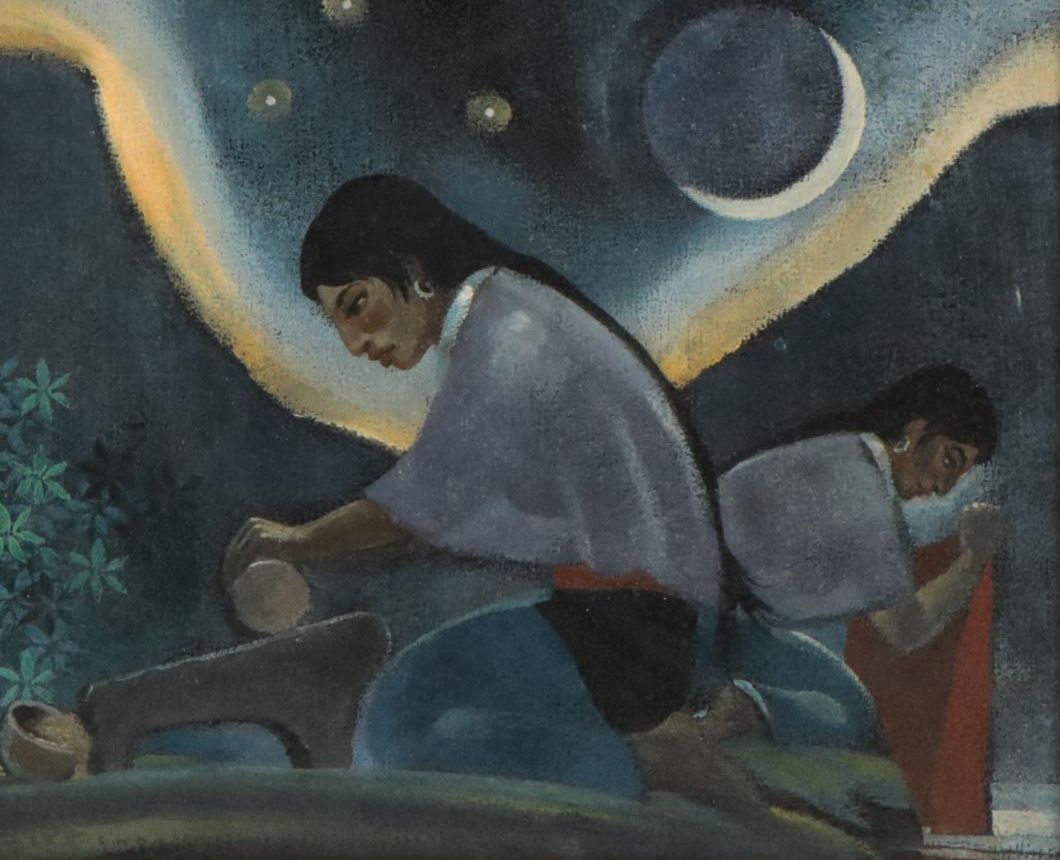 Dale Nichols Oil Painting "Children of the Heart of Heaven" circa 1969