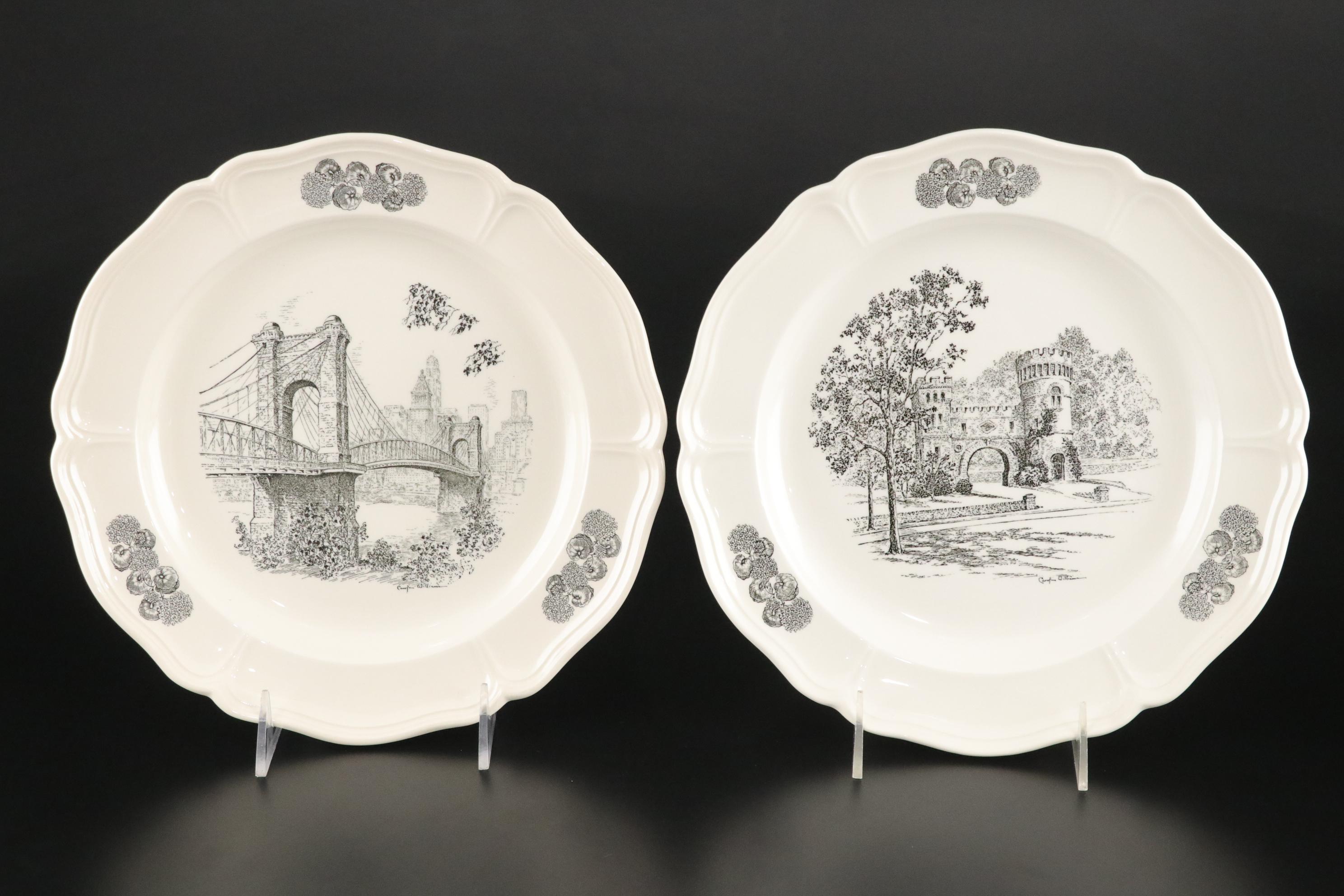Caroline Williams for Wedgwood "Scenes of Cincinnati" Includes "Elsinore Tower"