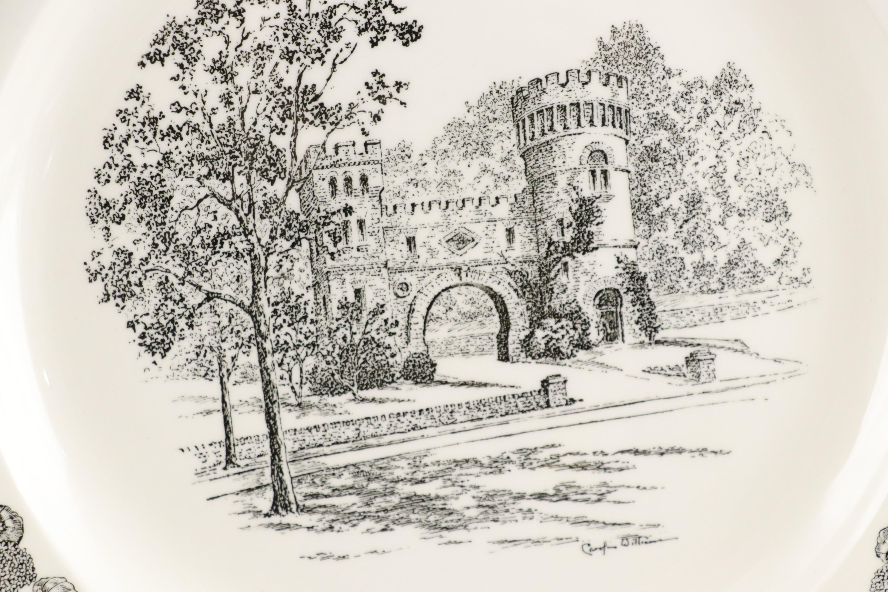 Caroline Williams for Wedgwood "Scenes of Cincinnati" Includes "Elsinore Tower"