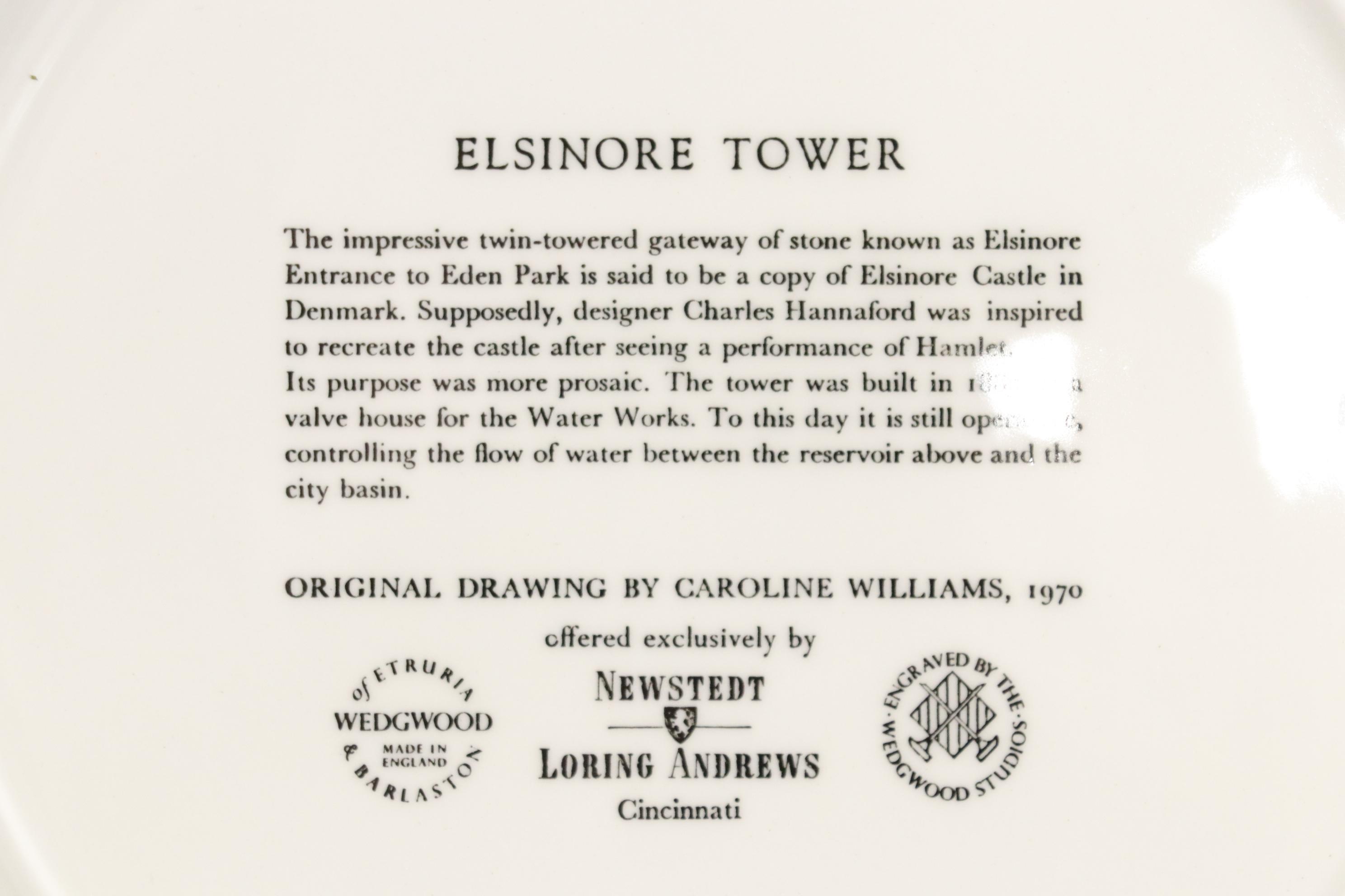 Caroline Williams for Wedgwood "Scenes of Cincinnati" Includes "Elsinore Tower"