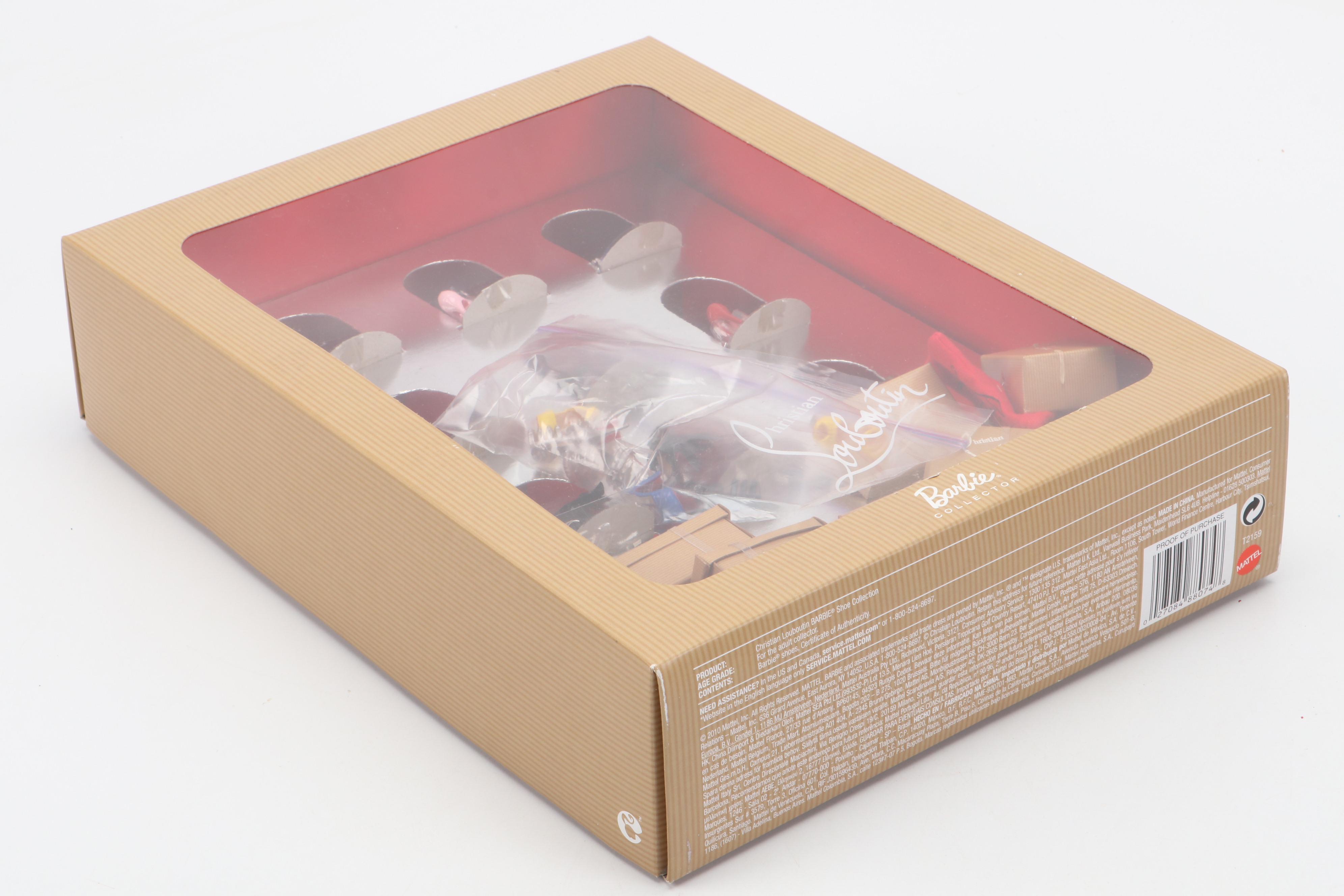 Mattel Christian Louboutin Collector Shoes and Barbie Basics Black Label Dolls