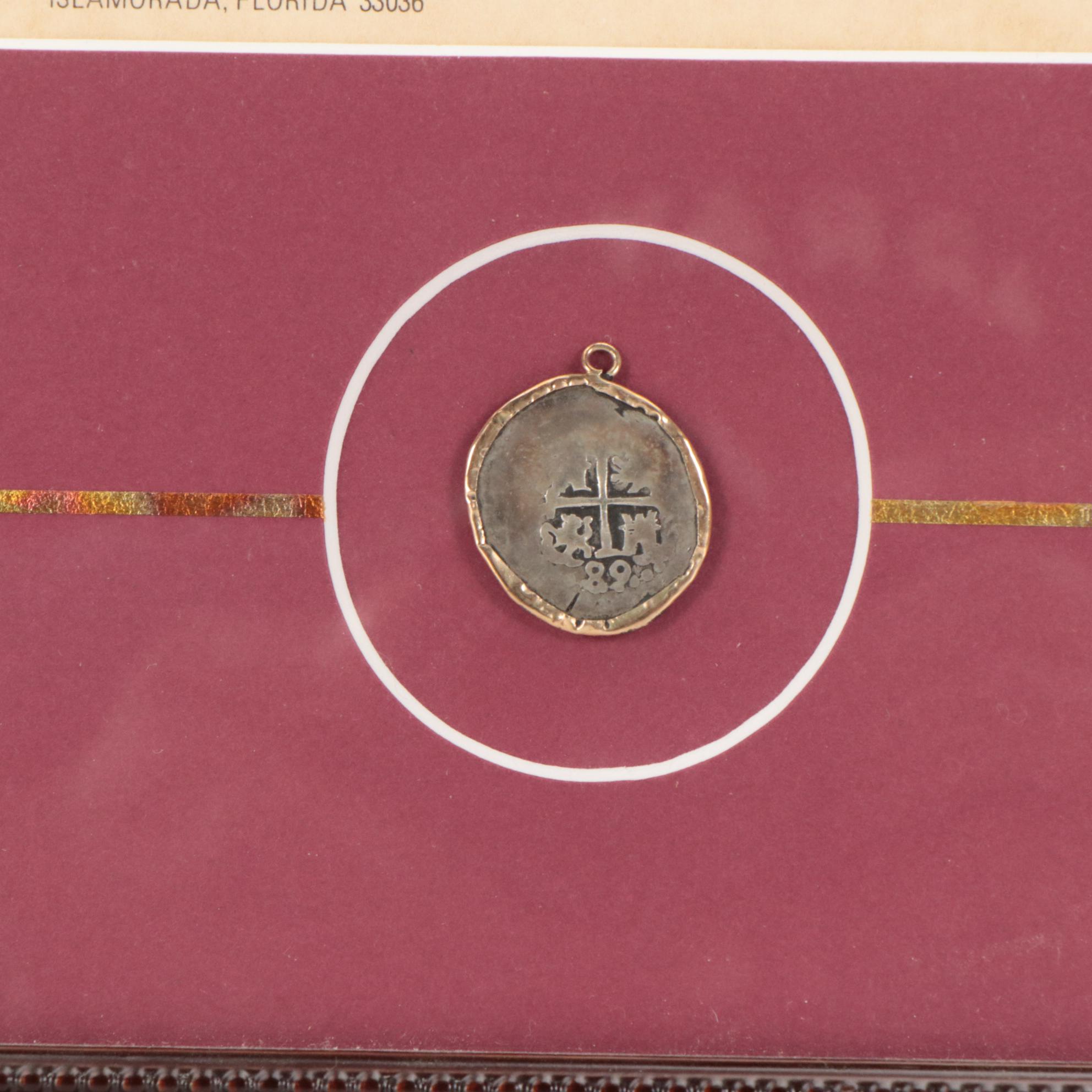 18th Century 8-Reales Spanish Colonial Silver Cob Coin of King Phillip V