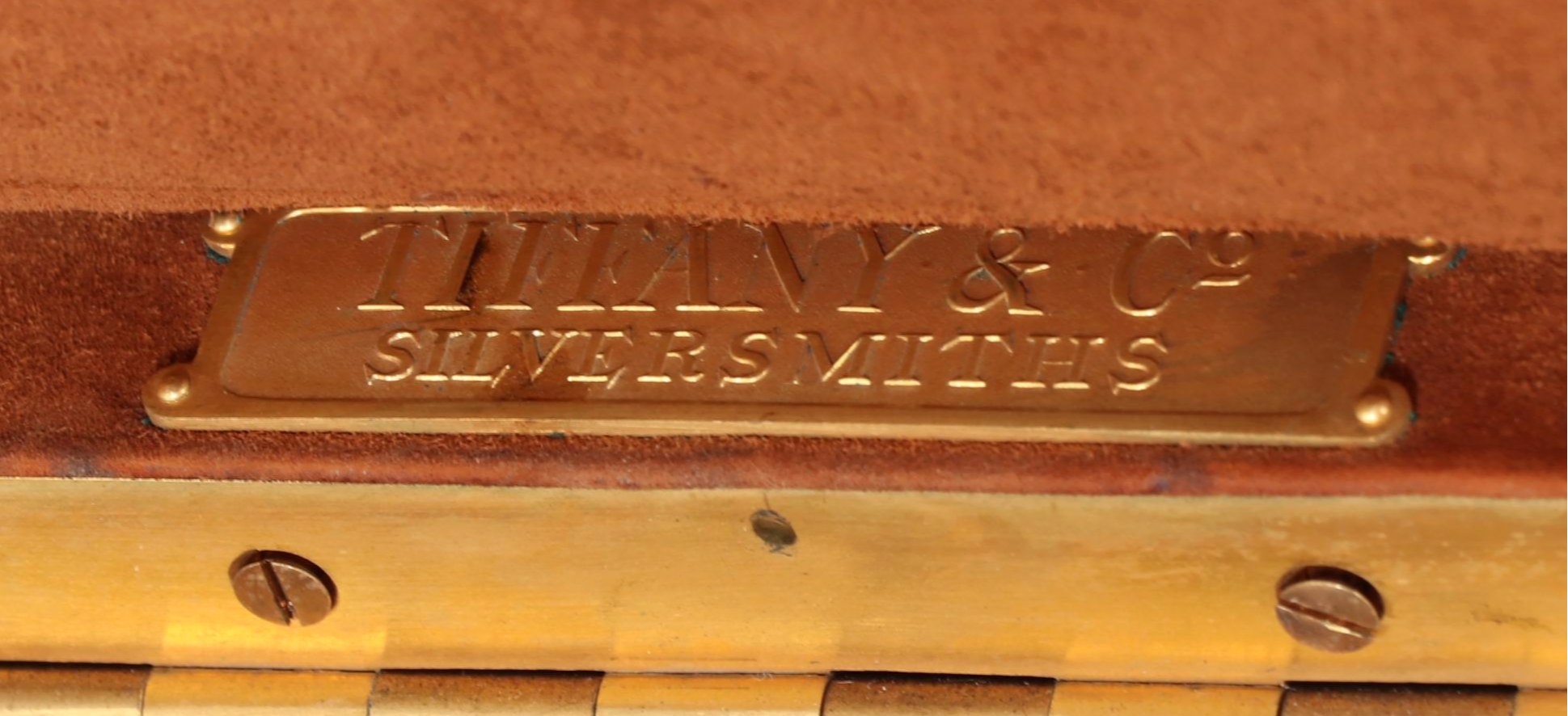 Tiffany & Co. Oak and Burlwood Three-Drawer Silver Chest, Early 20th Century