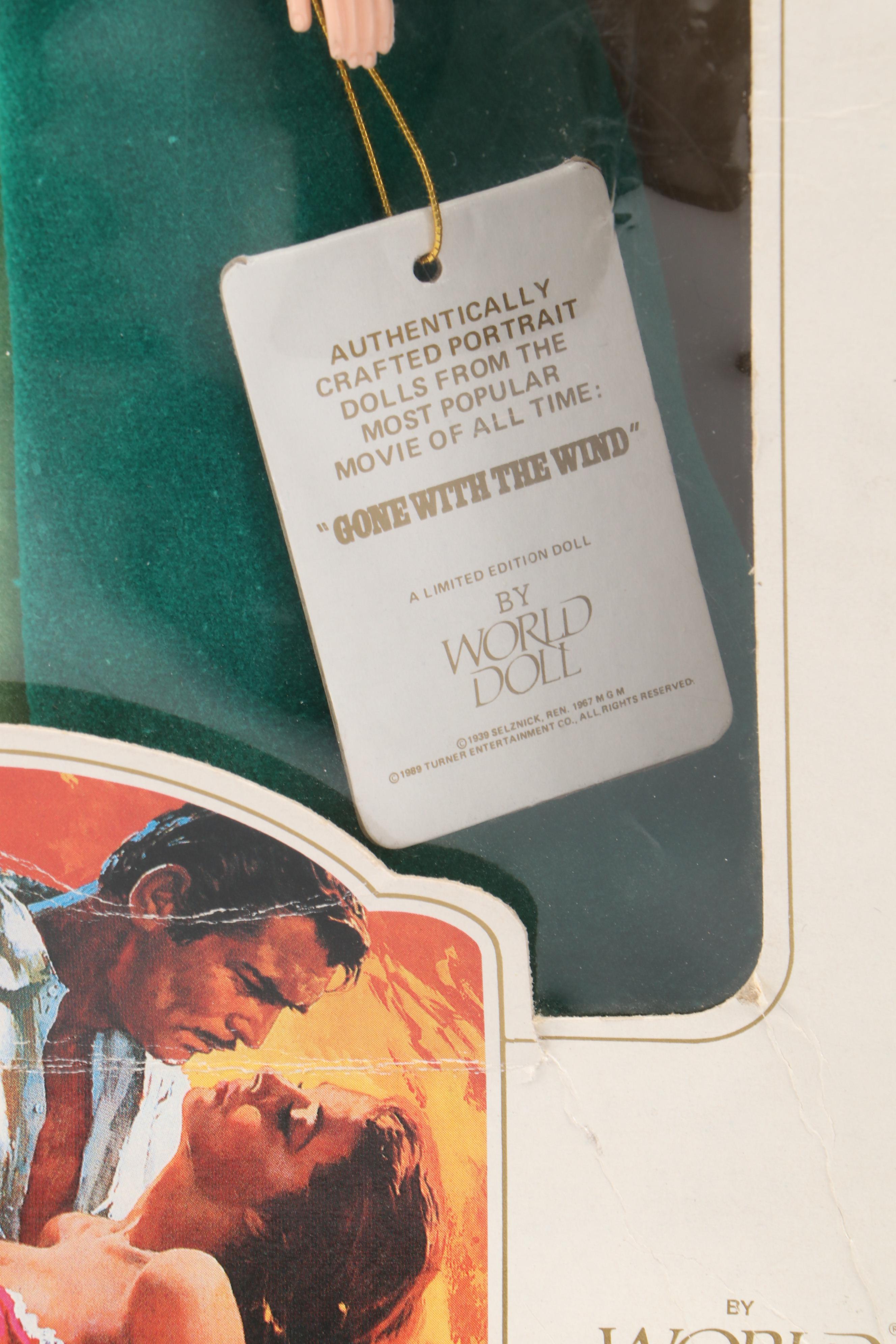 World Doll "Scarlett O'Hara" and "Rhett Butler" Gone with the Wind Dolls, 1989