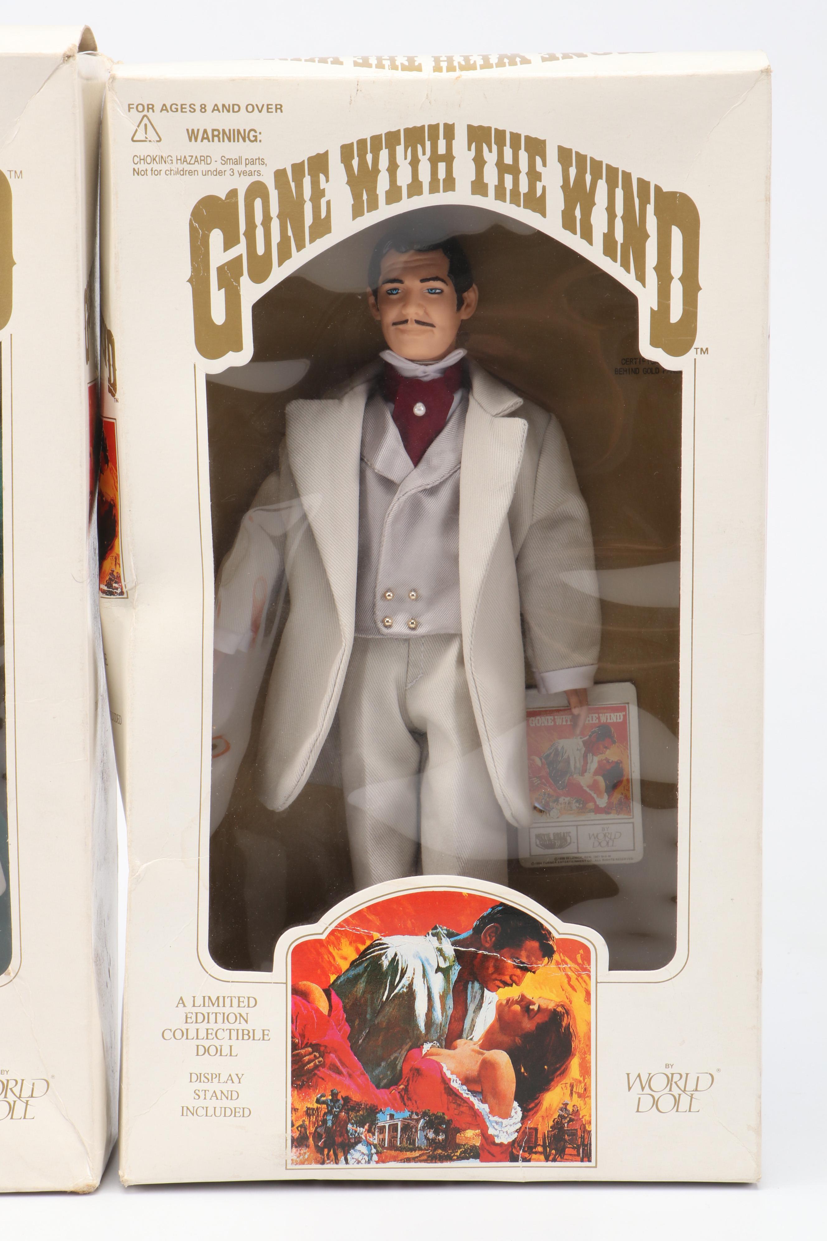 World Doll "Scarlett O'Hara" and "Rhett Butler" Gone with the Wind Dolls, 1989