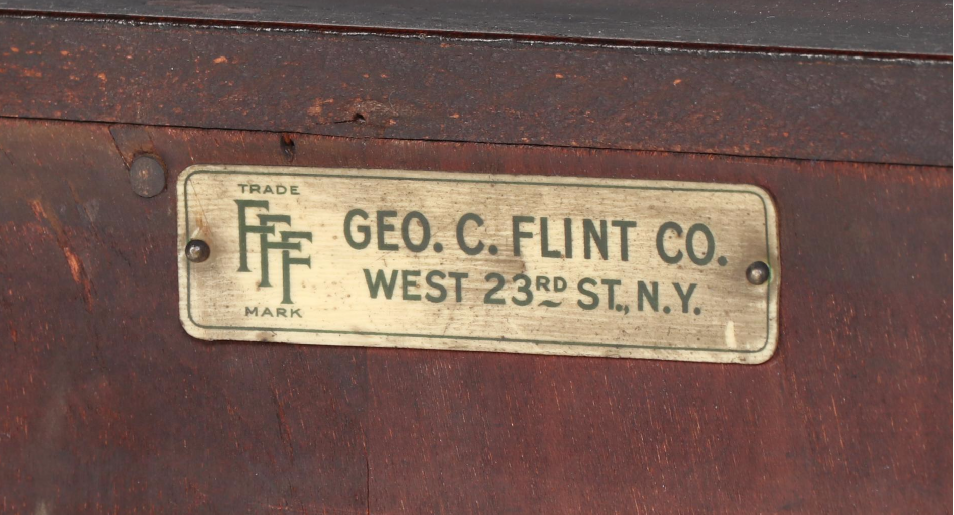Classical Revival Mahogany and Leaded Glass Bookcase, Early 20th Century