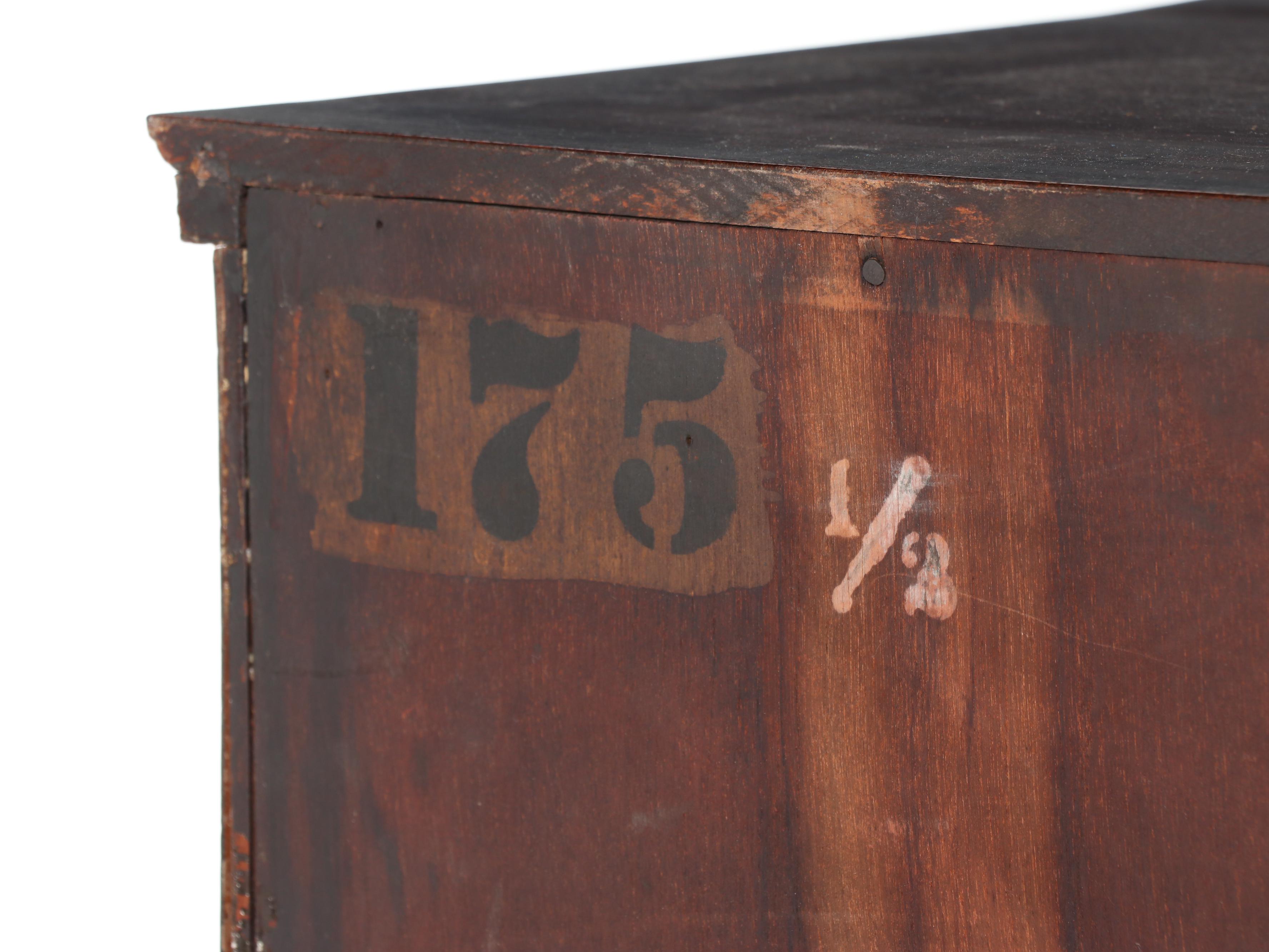 Classical Revival Mahogany and Leaded Glass Bookcase, Early 20th Century