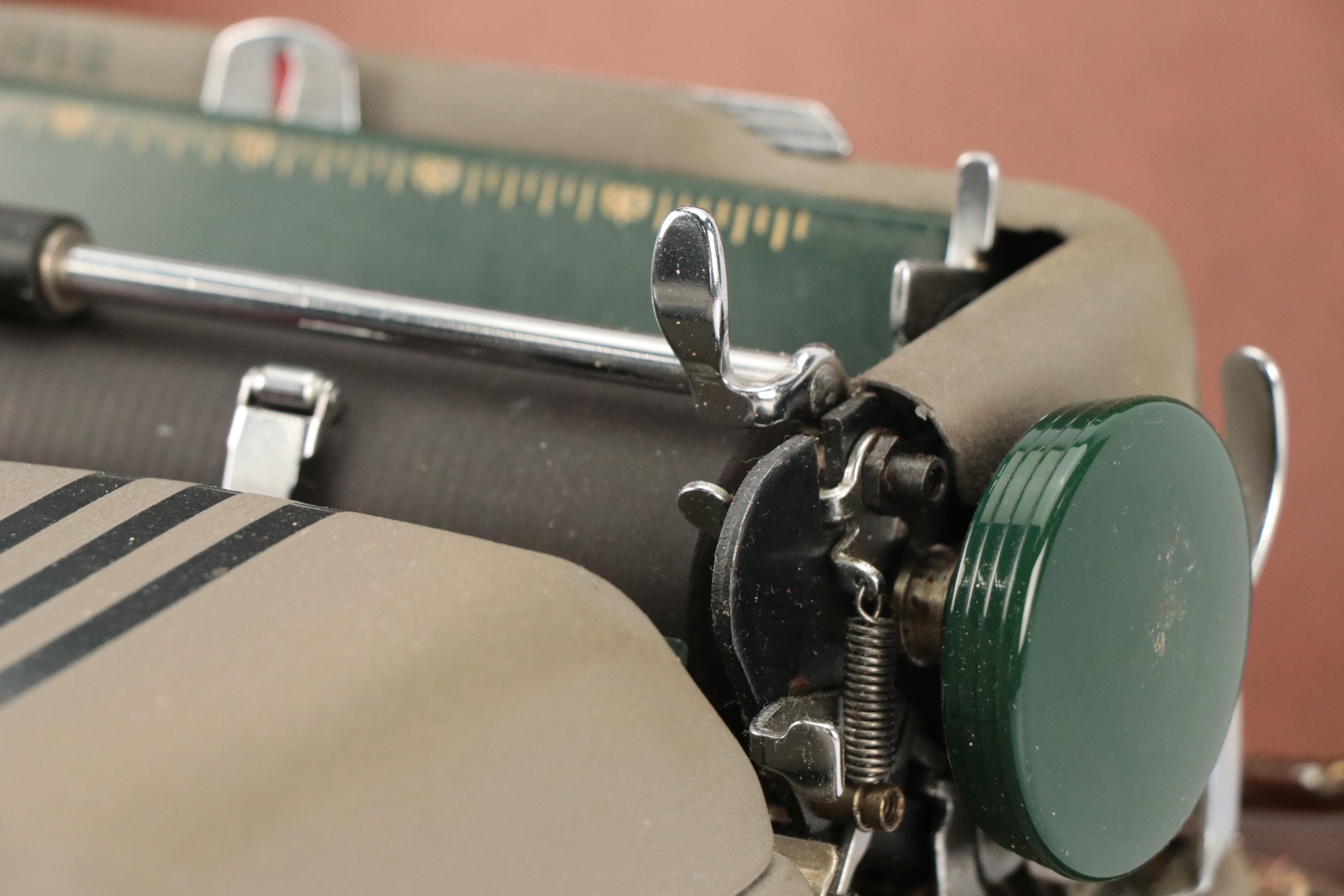 Smith-Corona Silent-Super Resin and Metal Typewriter, Mid-20th Century