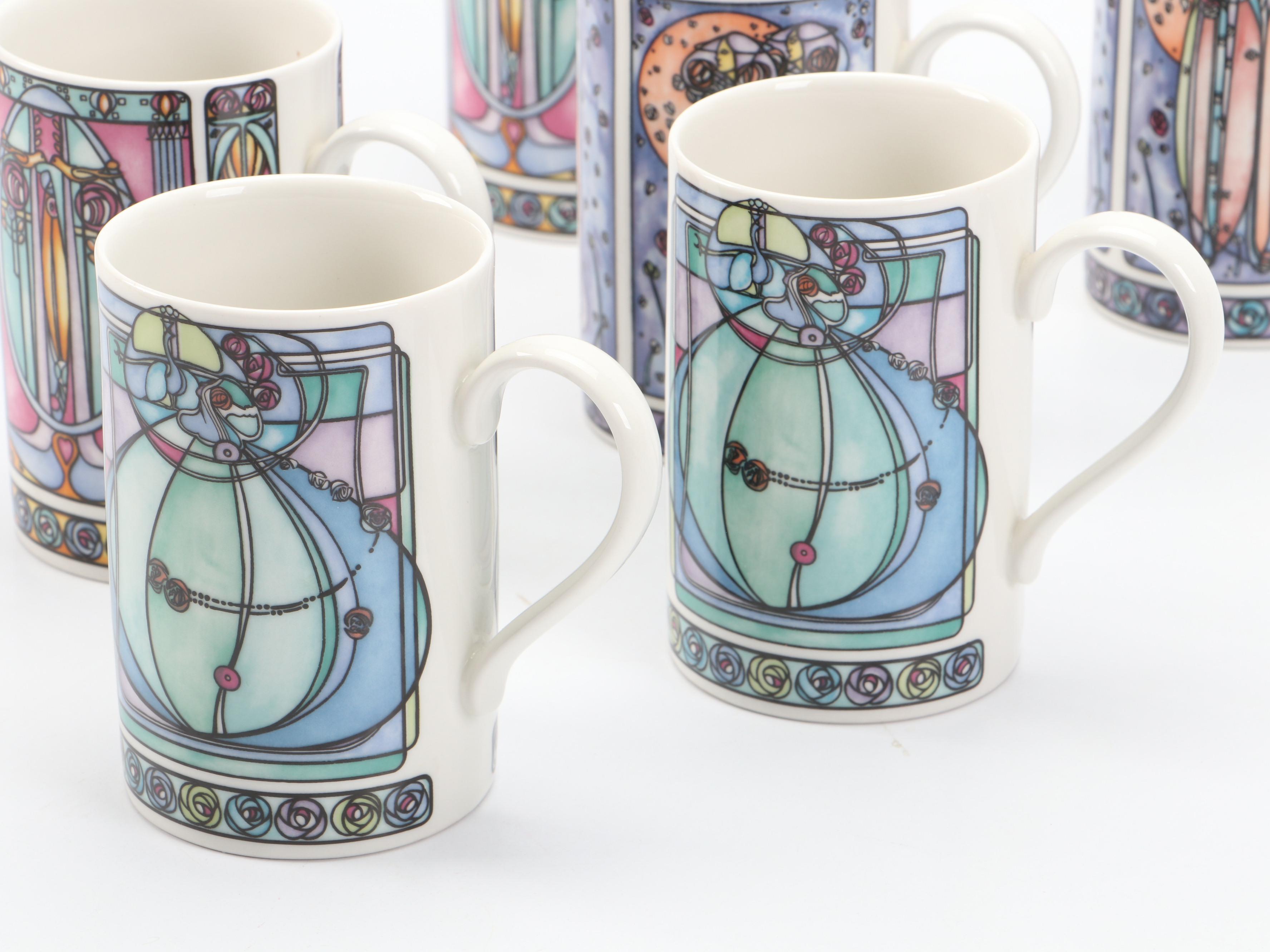 Dunoon "Mackintosh" adapted by Joanne Triner Stoneware Mugs