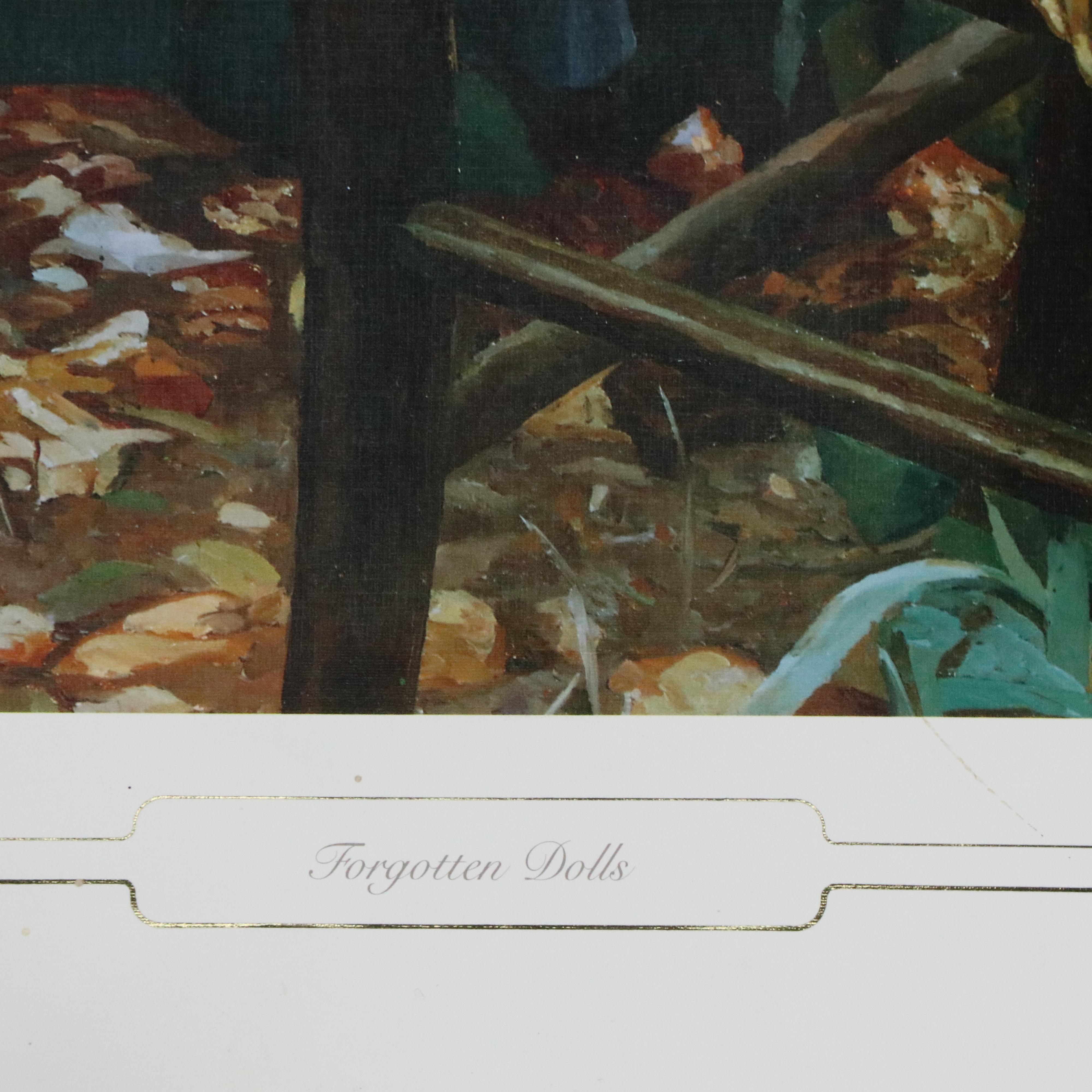 Offset Lithographs "Forgotten Dolls" and "Dressing Up" After John Lennox