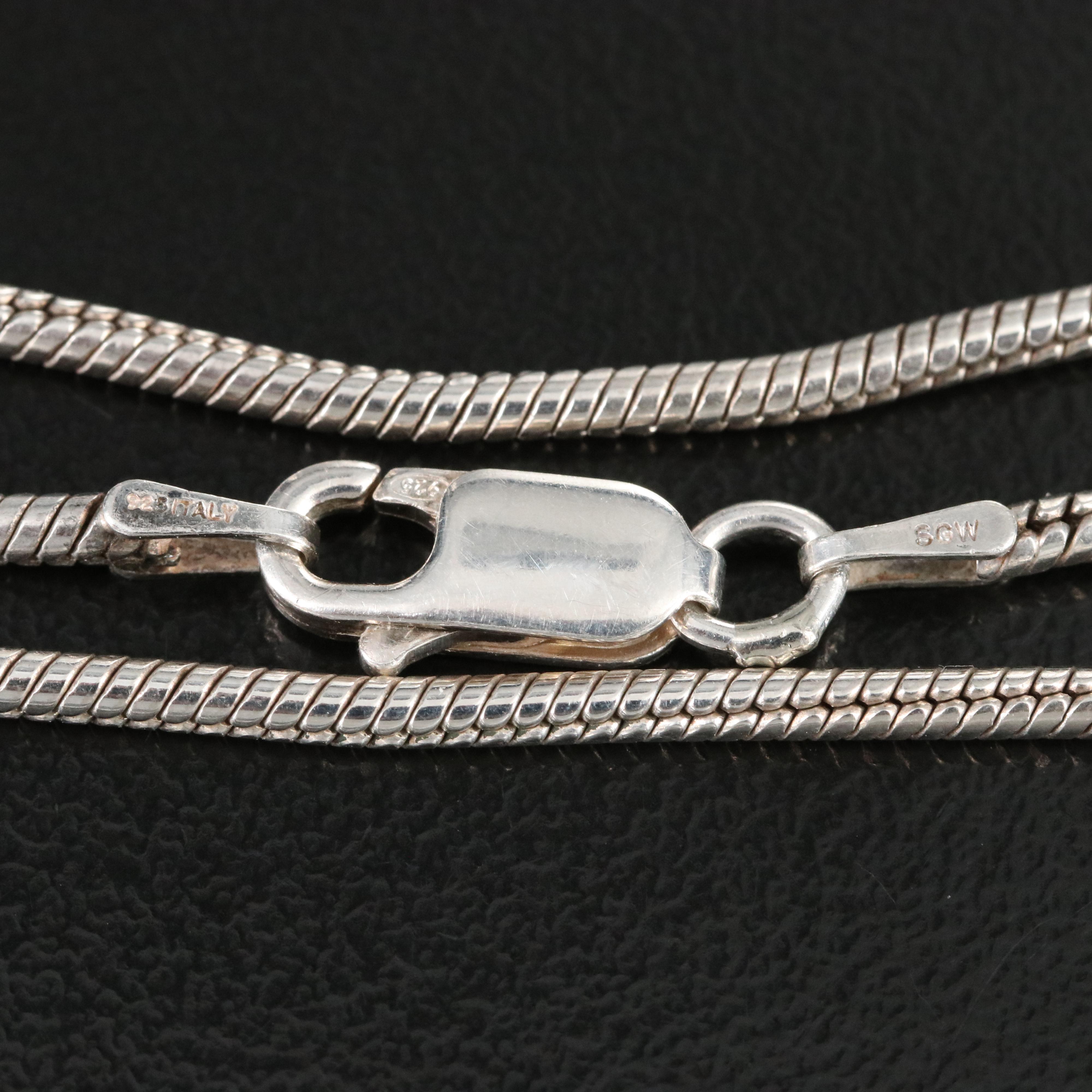 Sterling Snake Chain Necklace