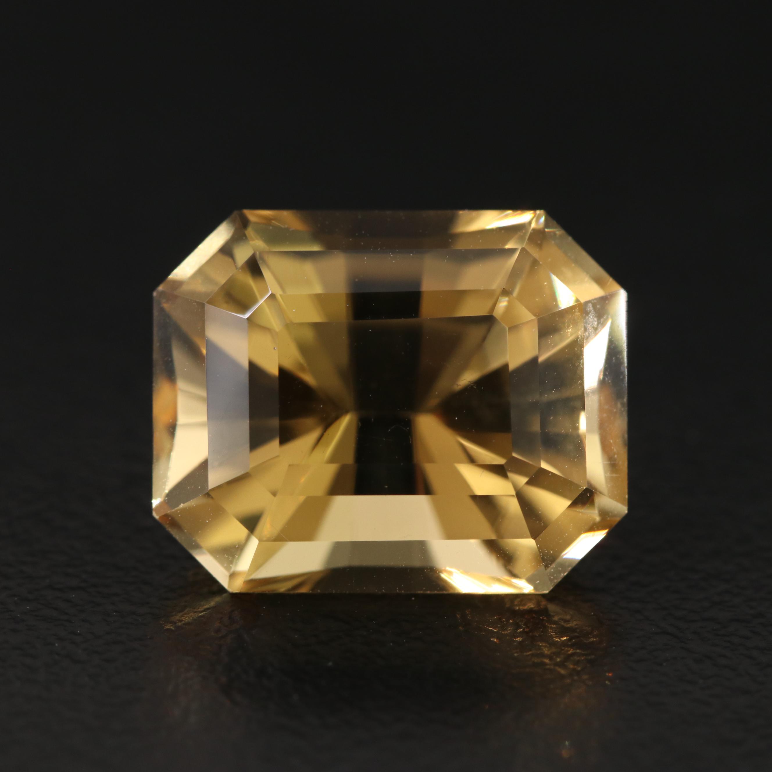 Loose 13.76 CT Citrine