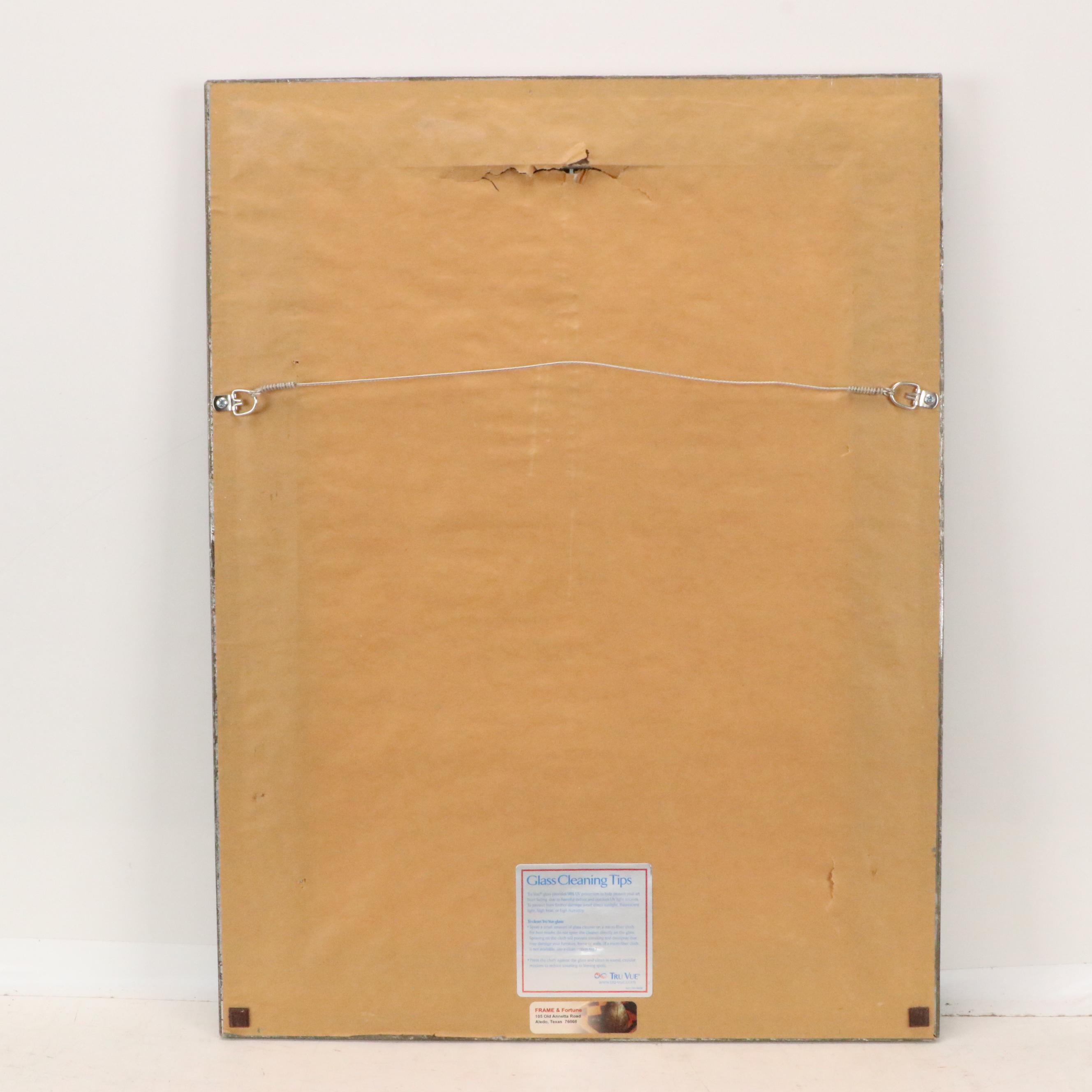 Paul Lameyer Watercolor Painting of Port Scene, Circa 1945