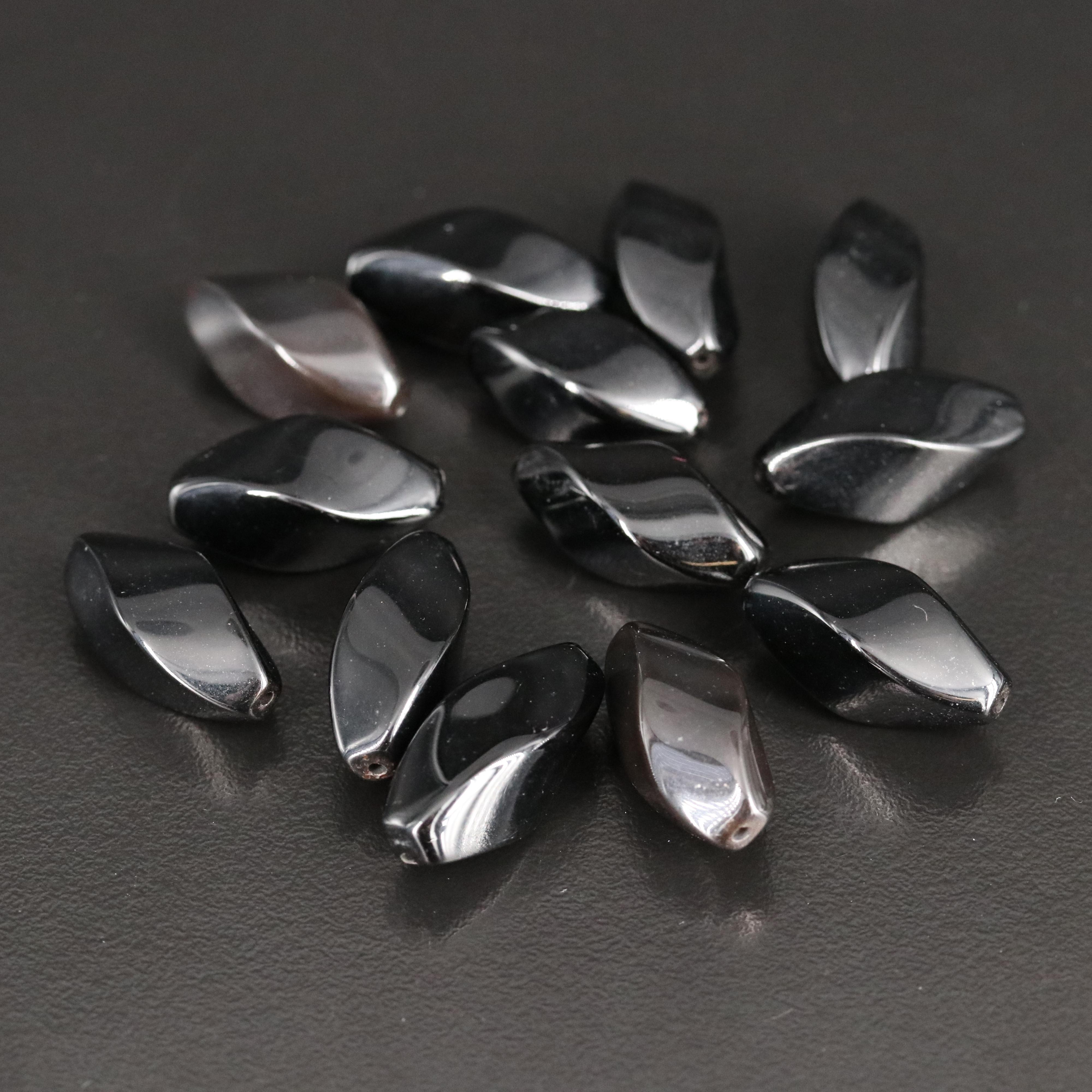 Loose Black Onyx Beads