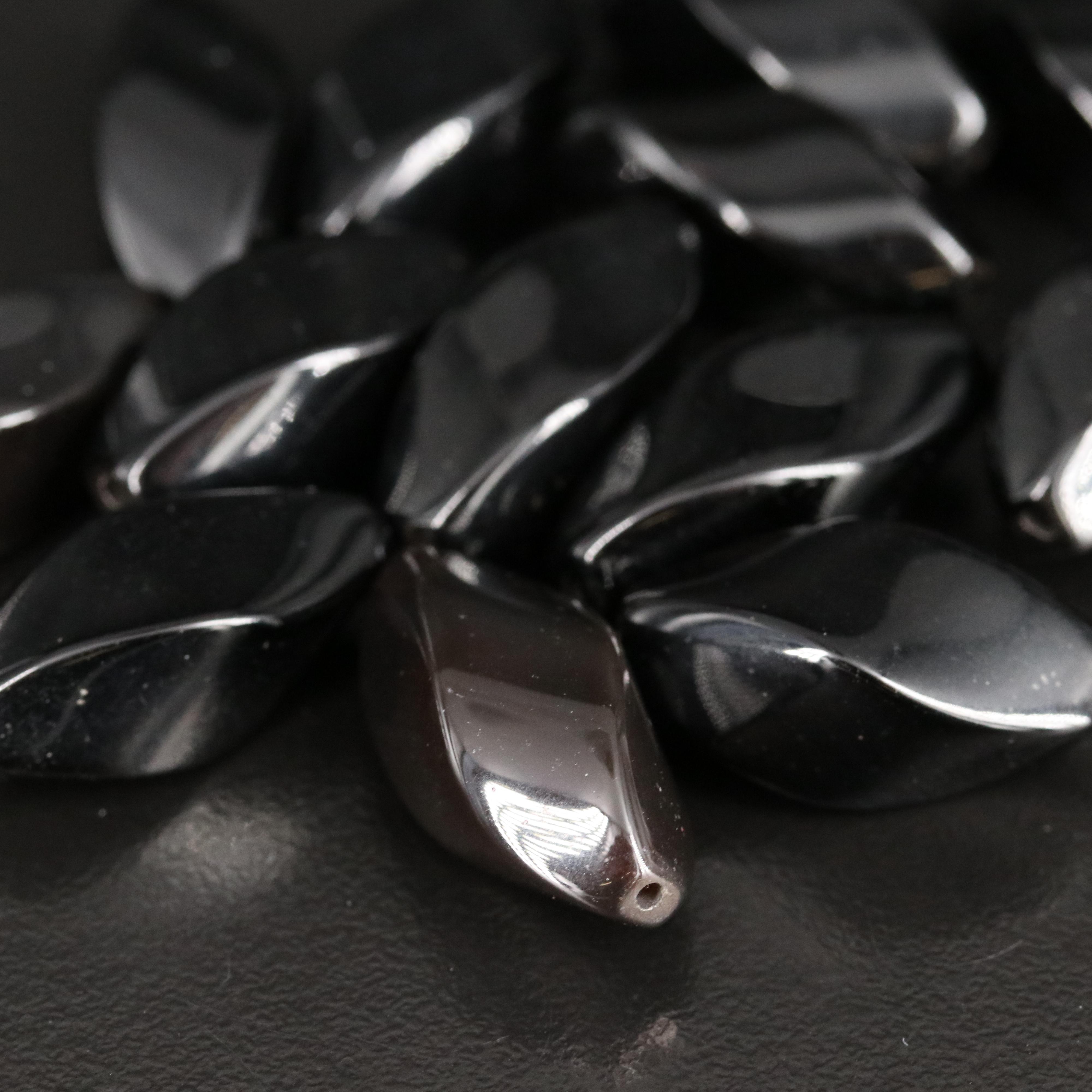 Loose Black Onyx Beads