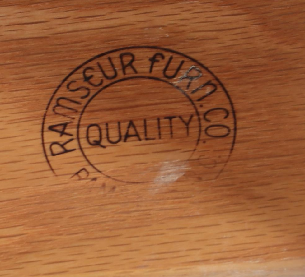 Ramseur Furniture Co. Mid Century Modern Maple Three-Drawer Chest Plus Bookcase