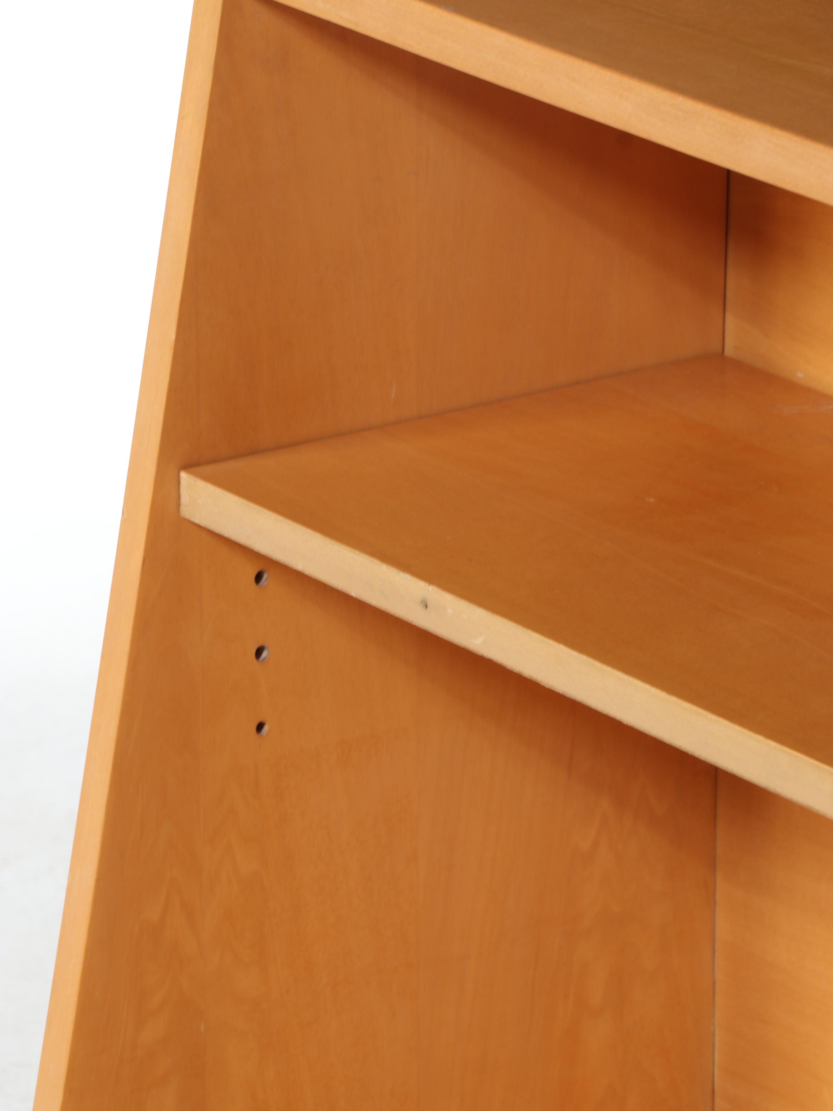 Ramseur Furniture Co. Mid Century Modern Maple Three-Drawer Chest Plus Bookcase