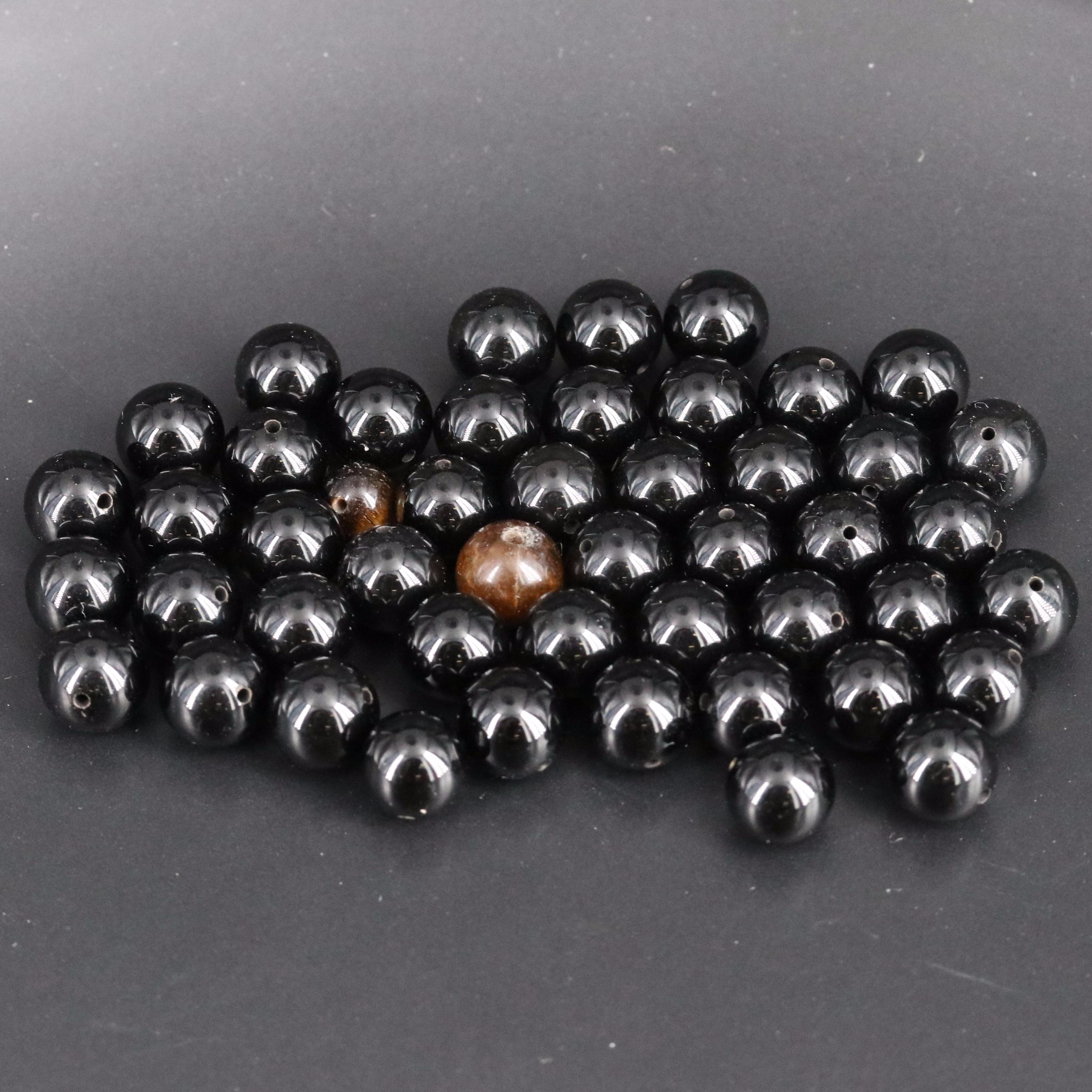 Loose Black Onyx Beads