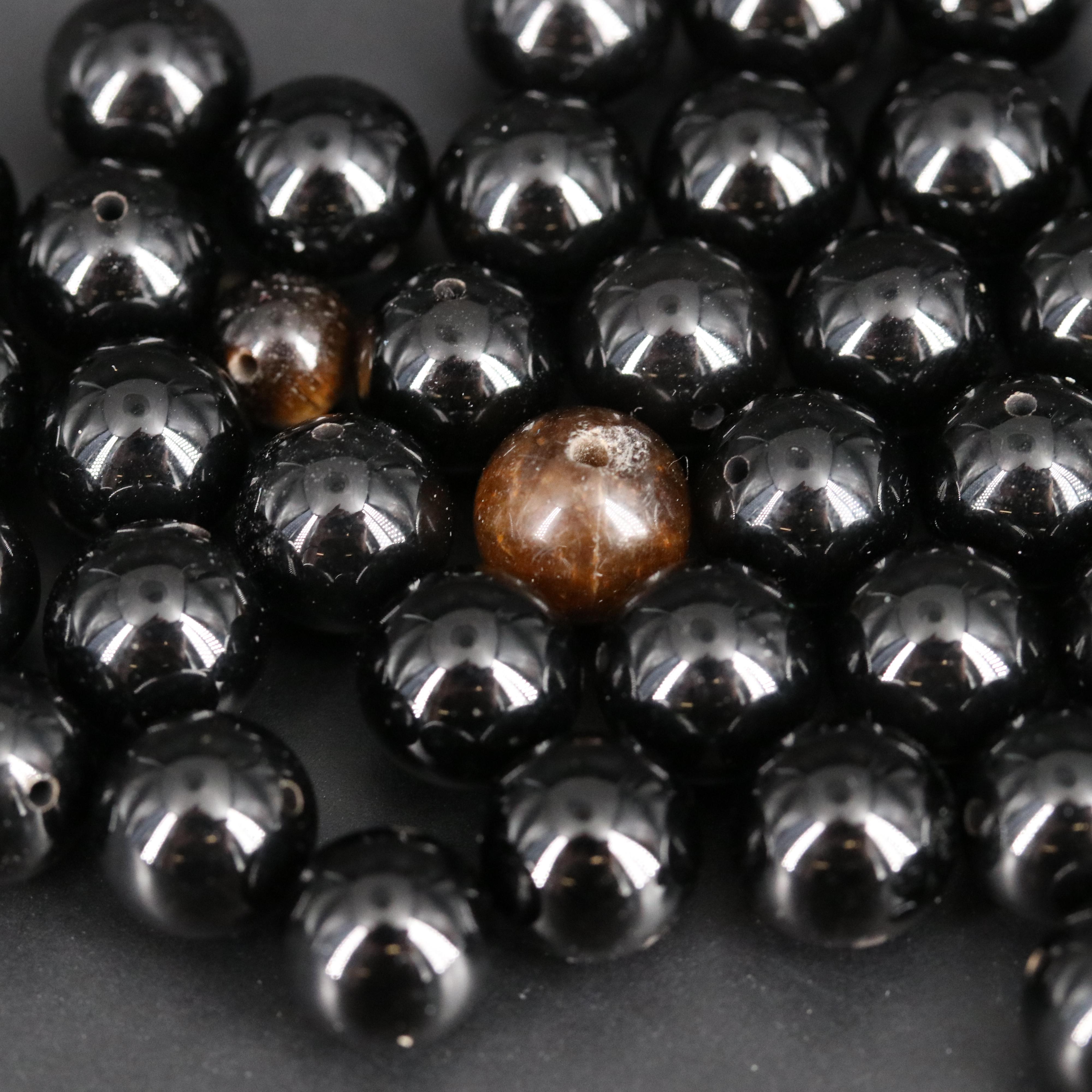 Loose Black Onyx Beads