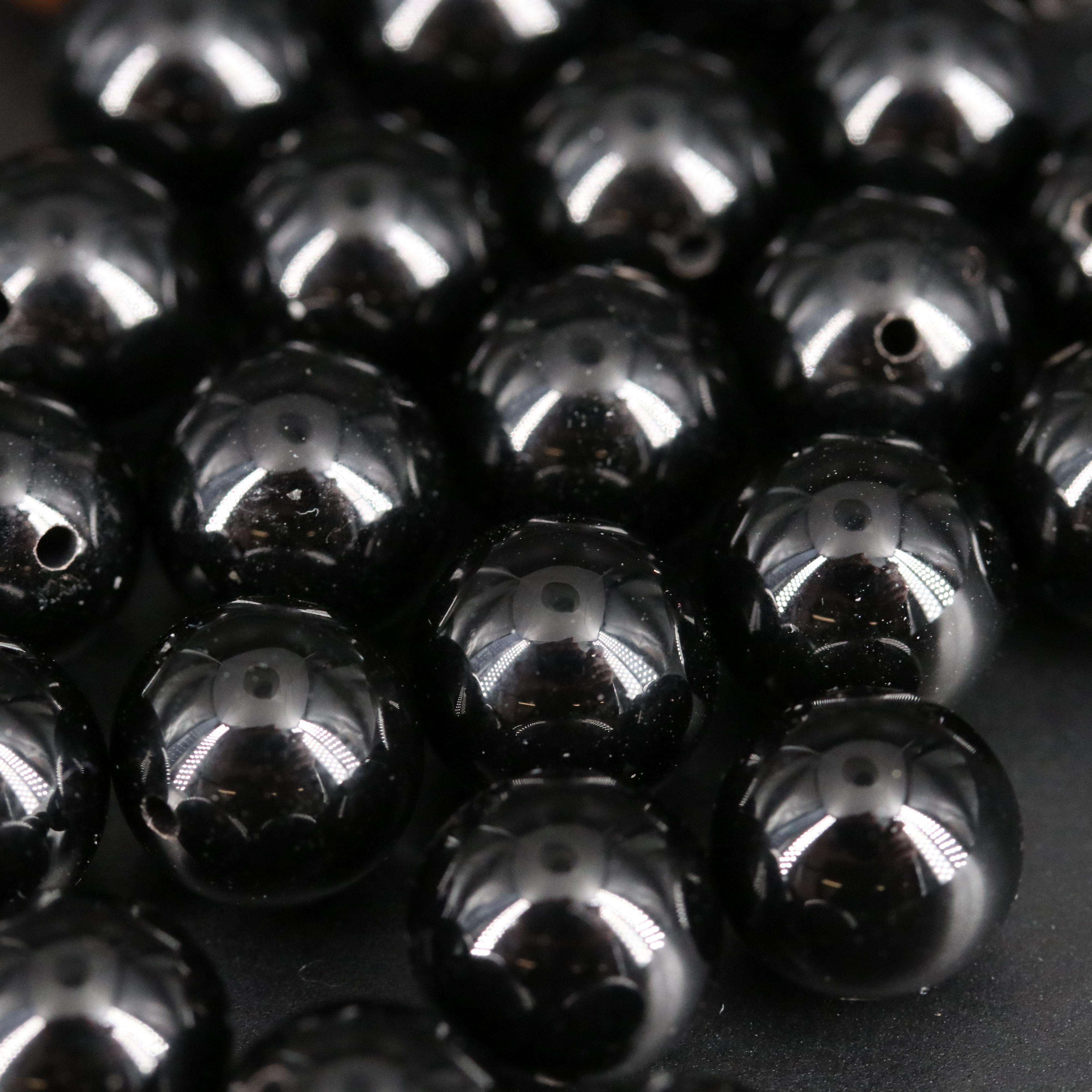 Loose Black Onyx Beads