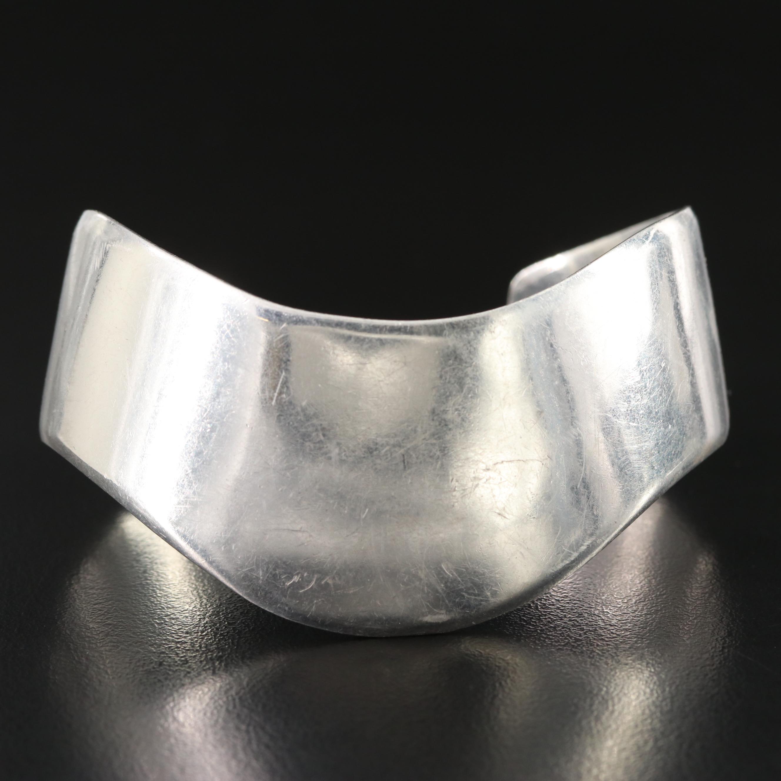 Mexican Sterling Wave Cuff