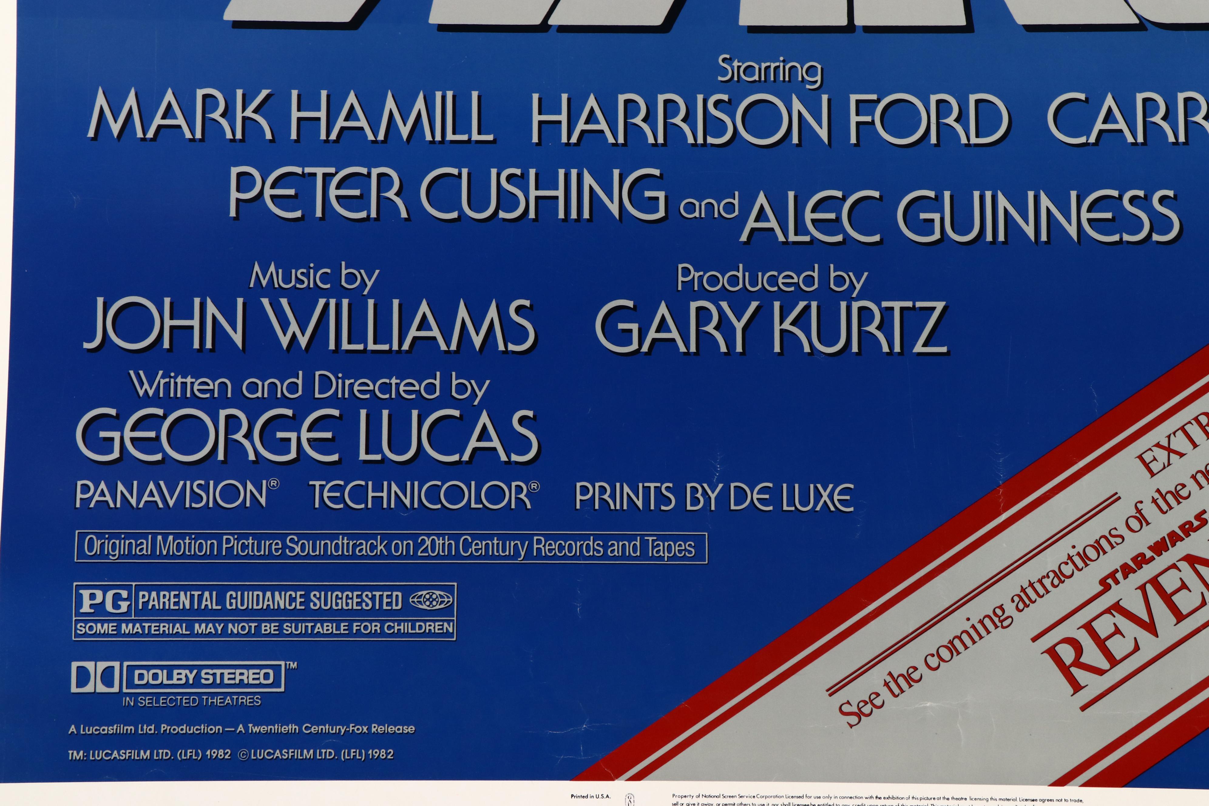 Oversized Star Wars Movie Poster, 1982