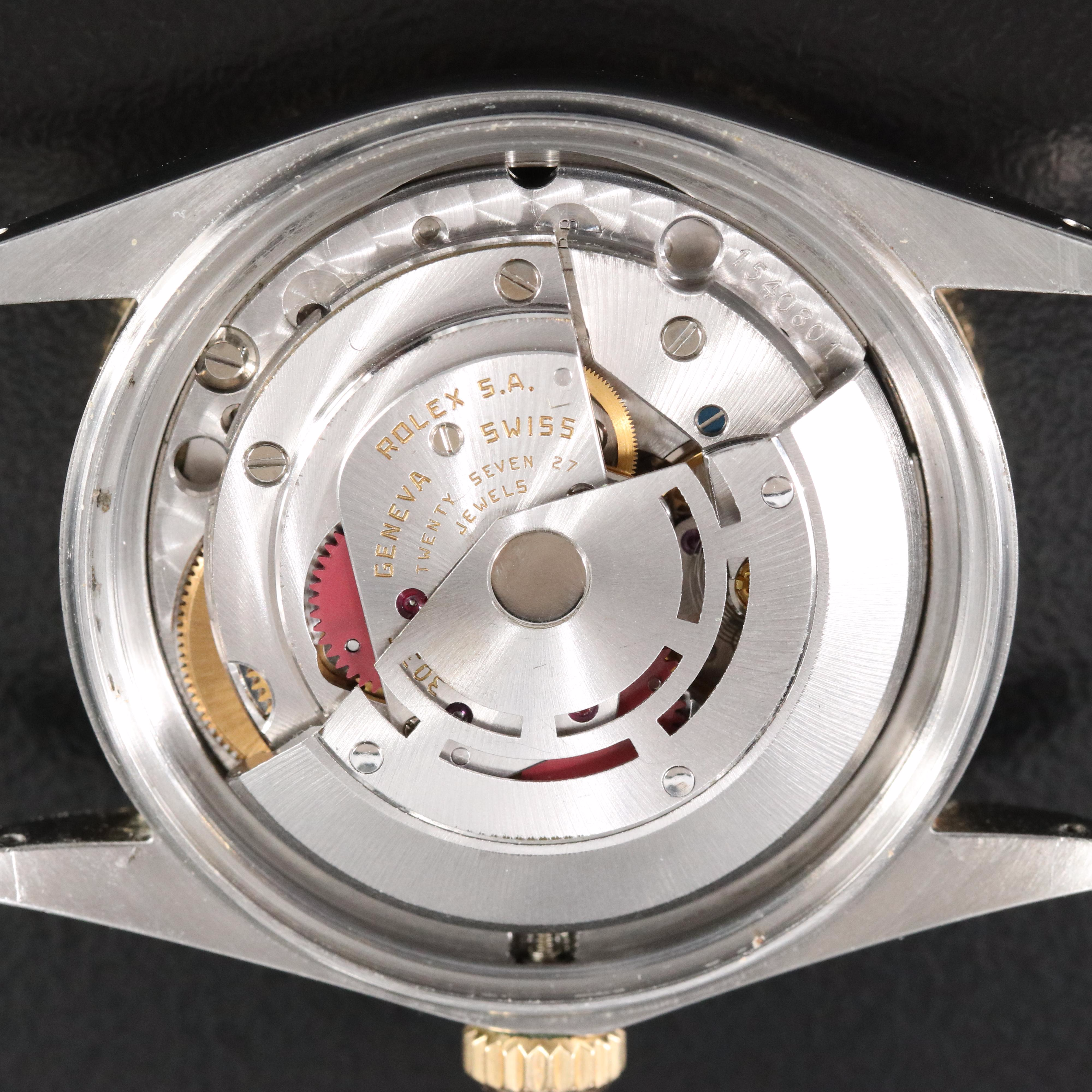 Rolex Datejust 16013 Diamond Black Dial Two-Tone Automatic Watch