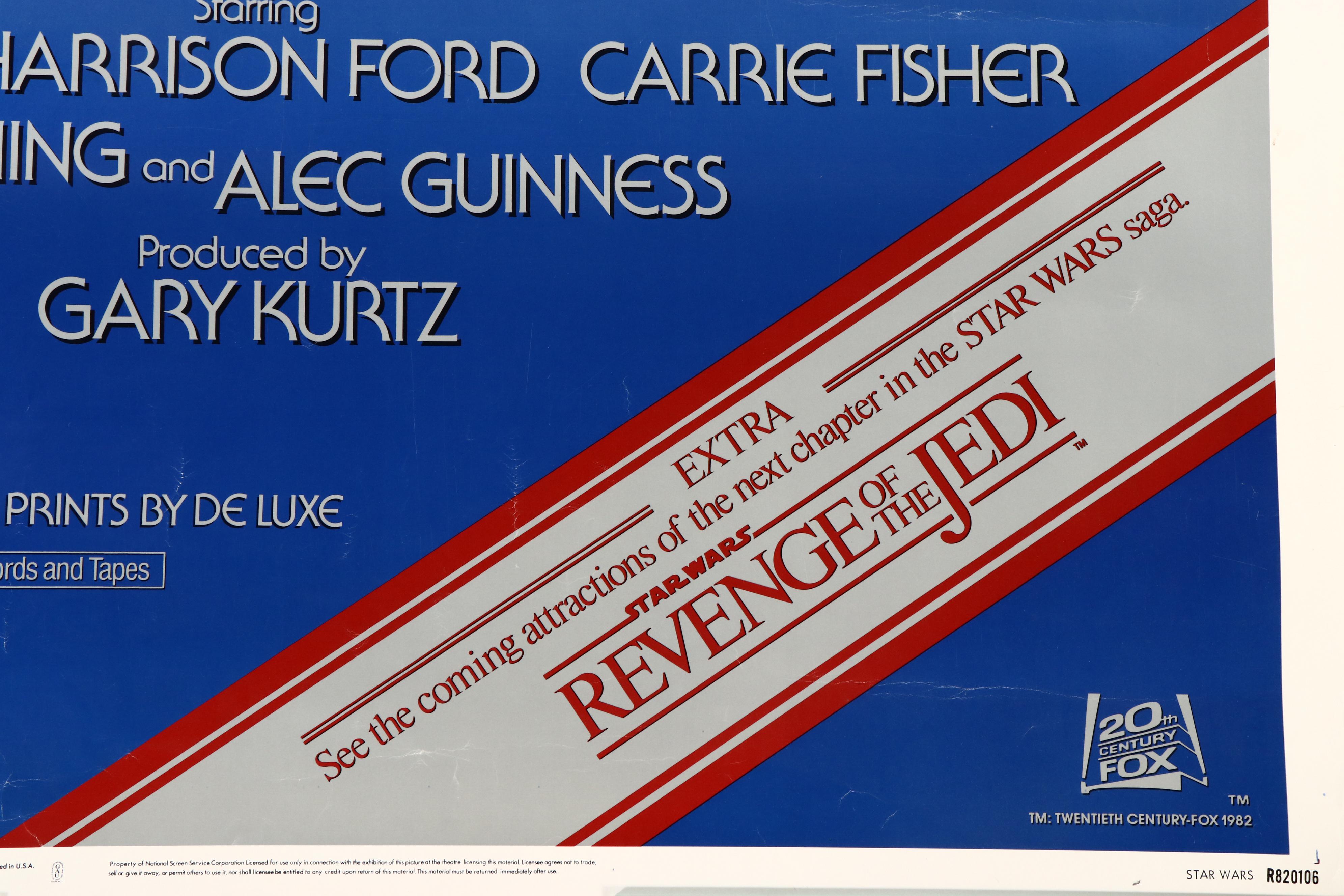 Oversized Star Wars Movie Poster, 1982