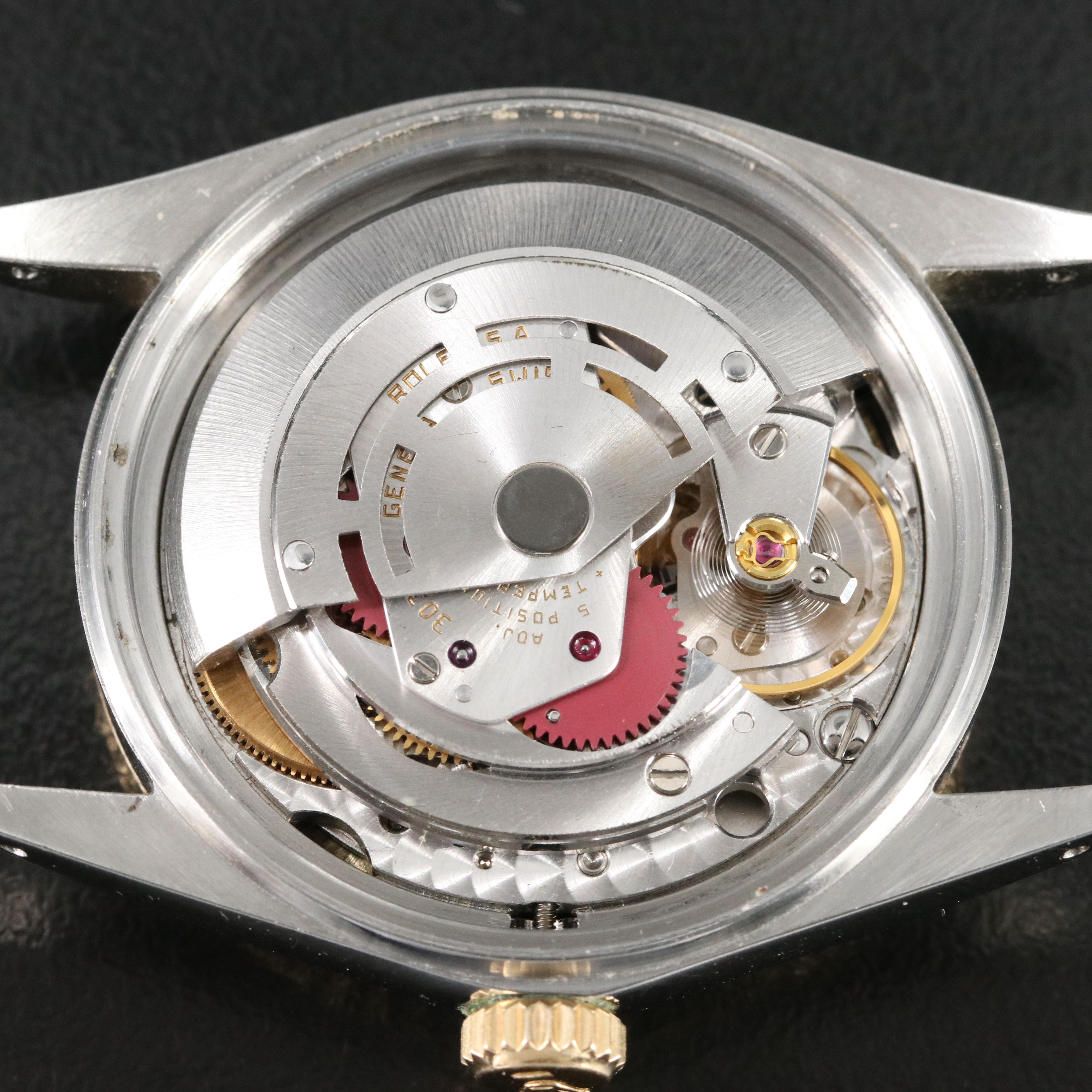 Rolex Datejust 16013 Diamond Black Dial Two-Tone Automatic Watch