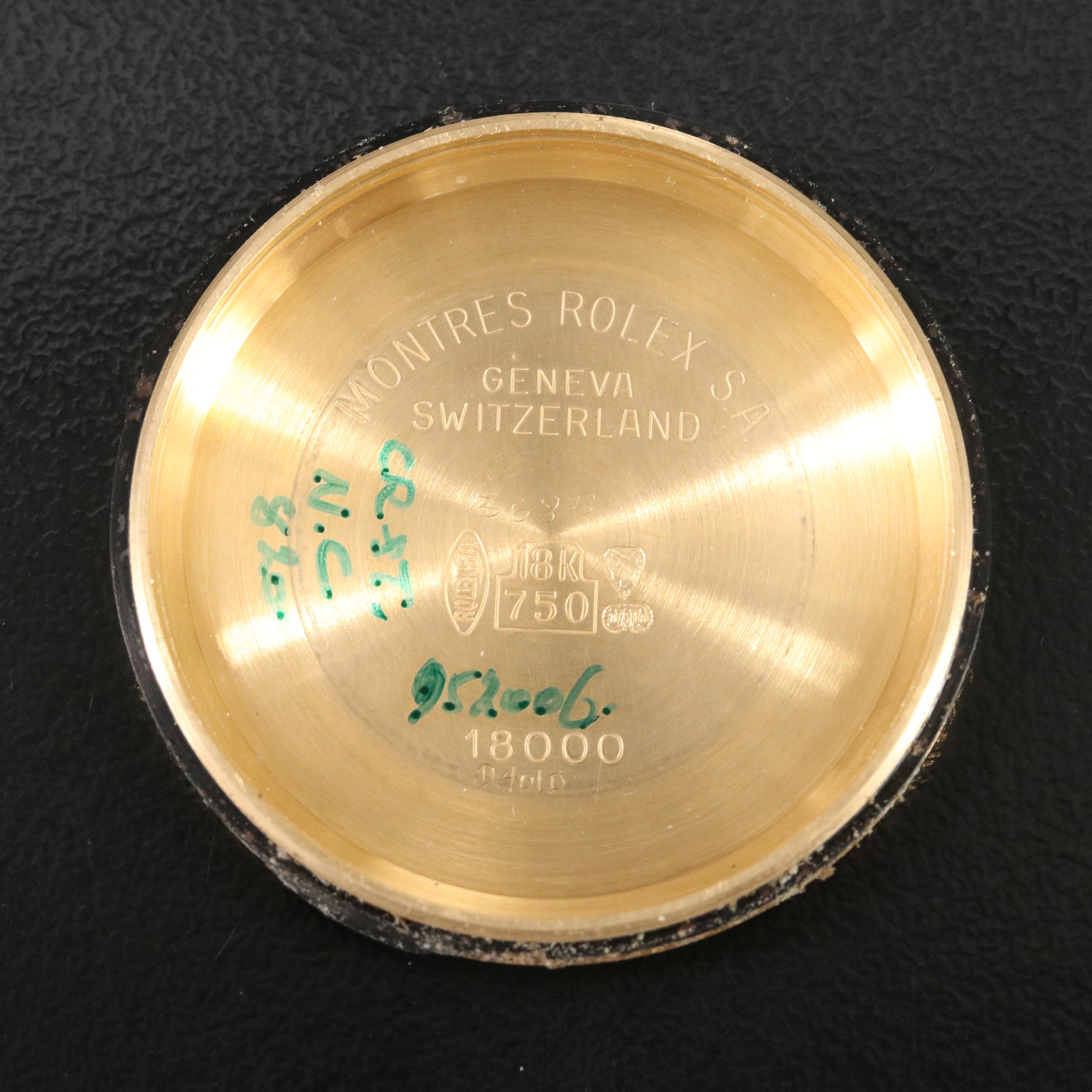 Rolex Day-Date 18038 Custom 1.70 CTW Diamond Set 18K Gold Automatic Watch