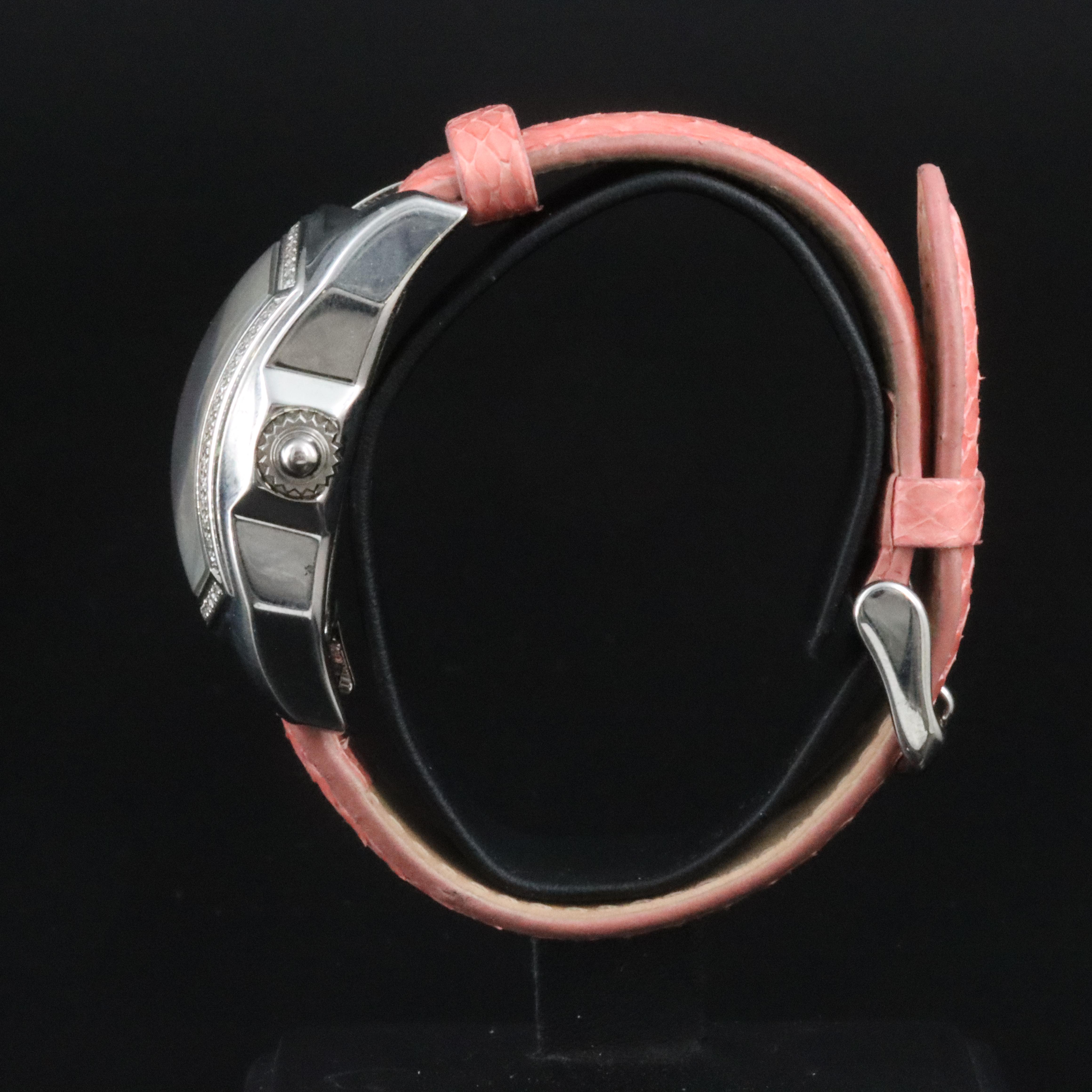 Invicta Lupah Diamond Elements ref. 2377 Mother-of-Pearl Steel Quartz Watch