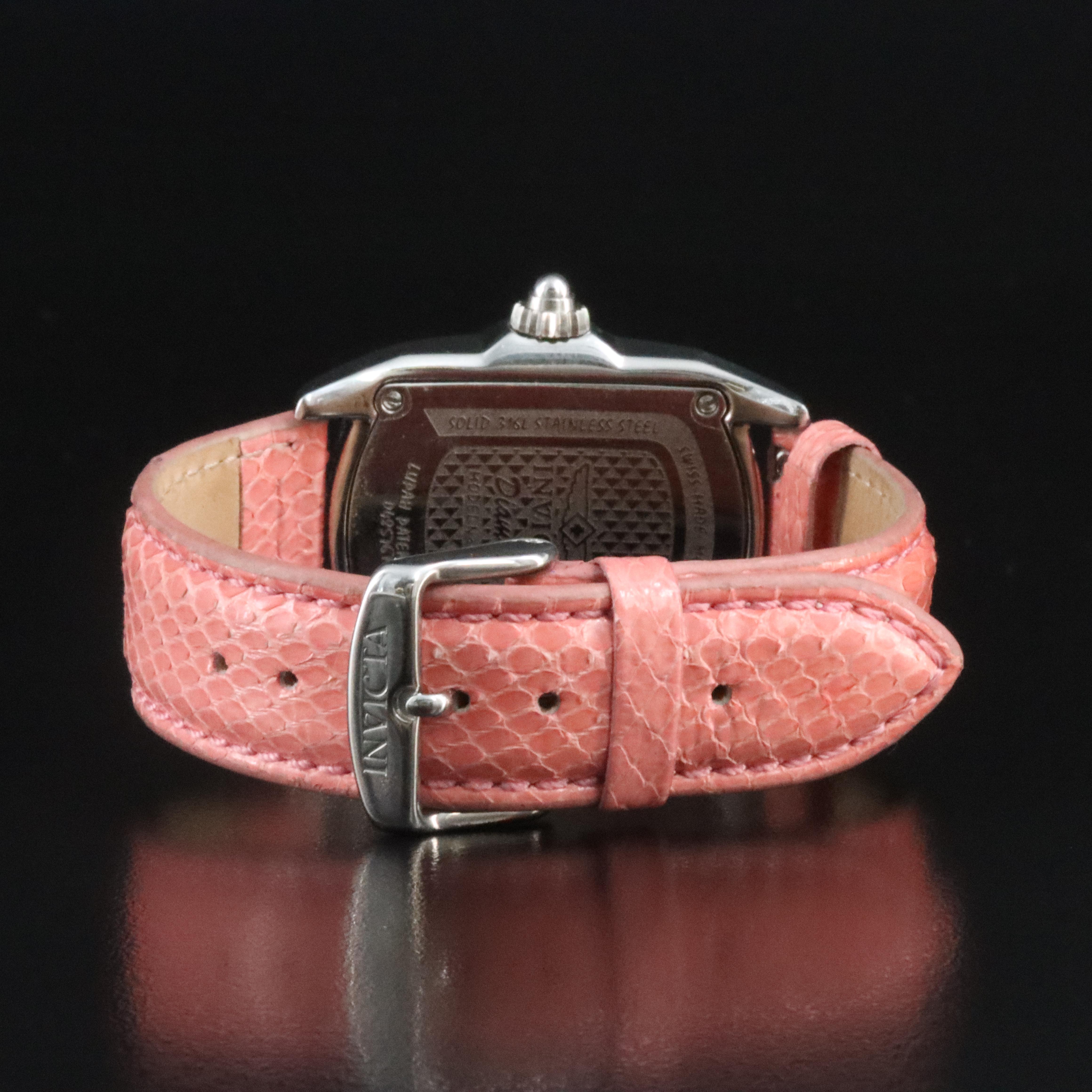 Invicta Lupah Diamond Elements ref. 2377 Mother-of-Pearl Steel Quartz Watch