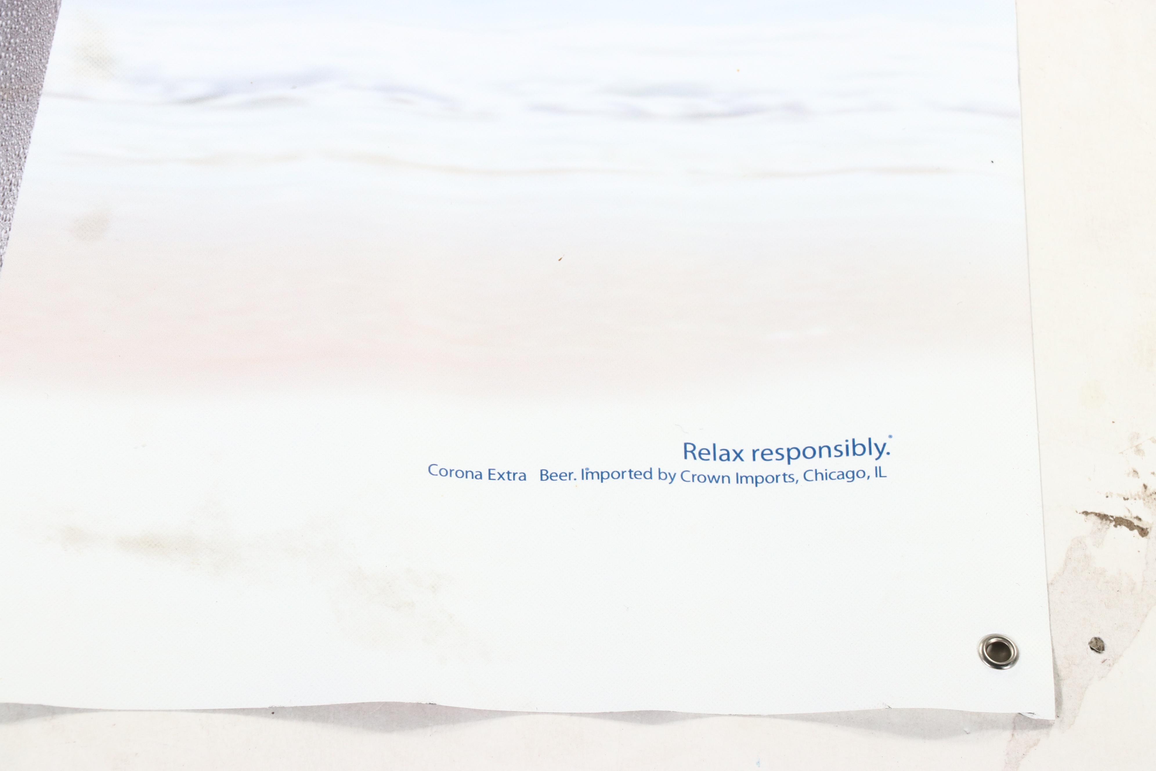 CBS Sports, NBC Sports, and Corona Canvas Banners