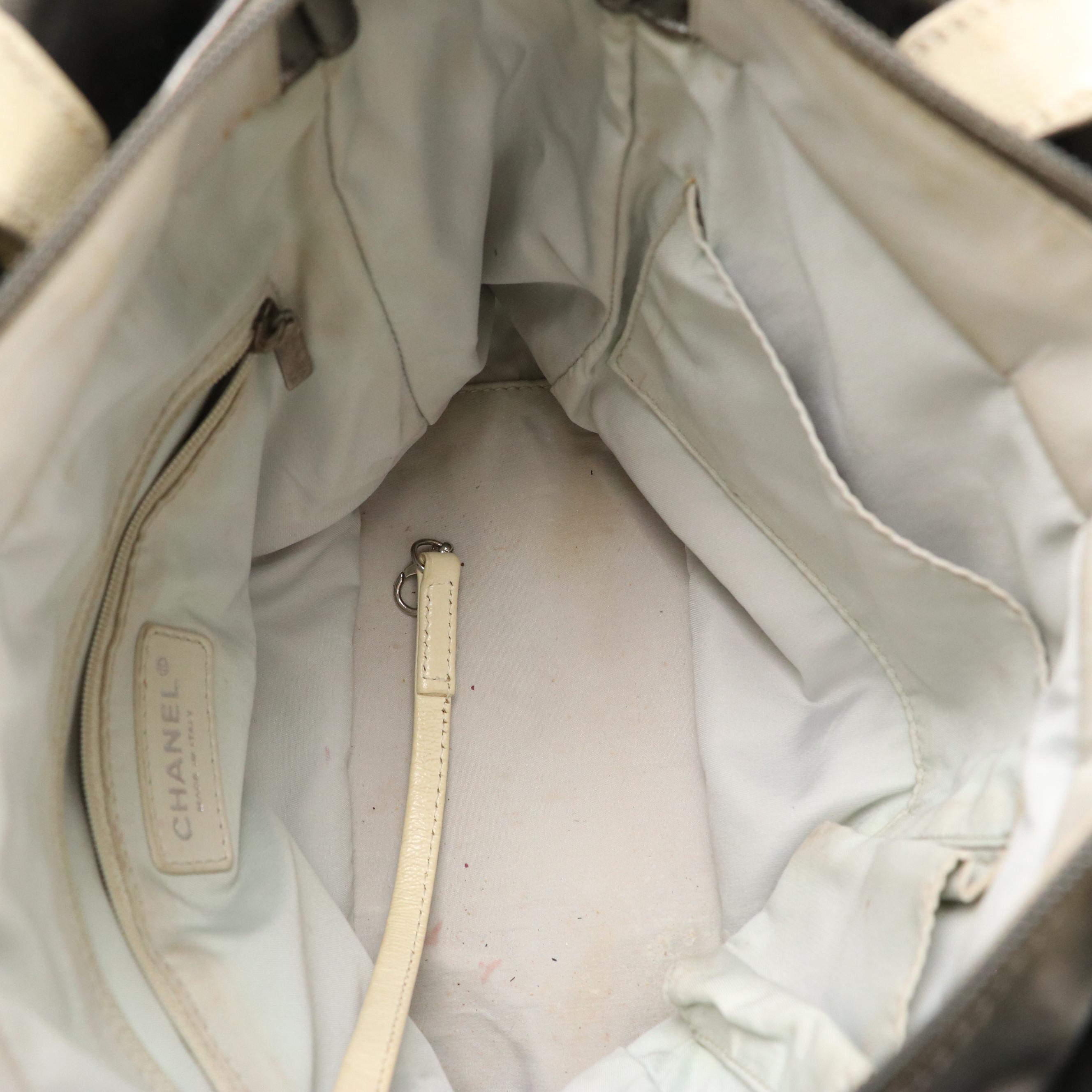 Chanel Quilted Biarritz Tote with CC Chain-Link Charm