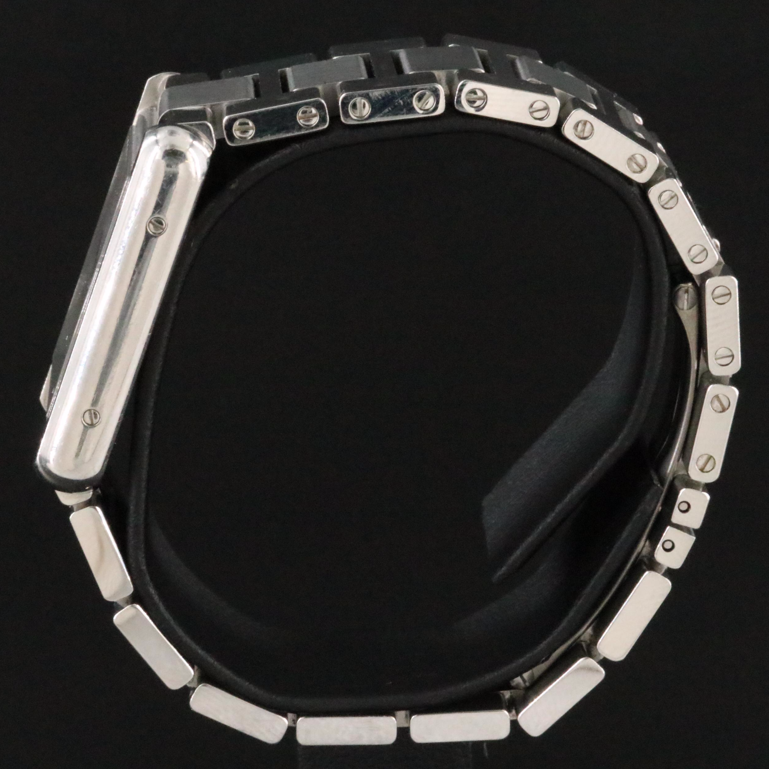 Cartier Tank Solo ref. 3170 Silver Dial Roman Numeral Steel Quartz Watch