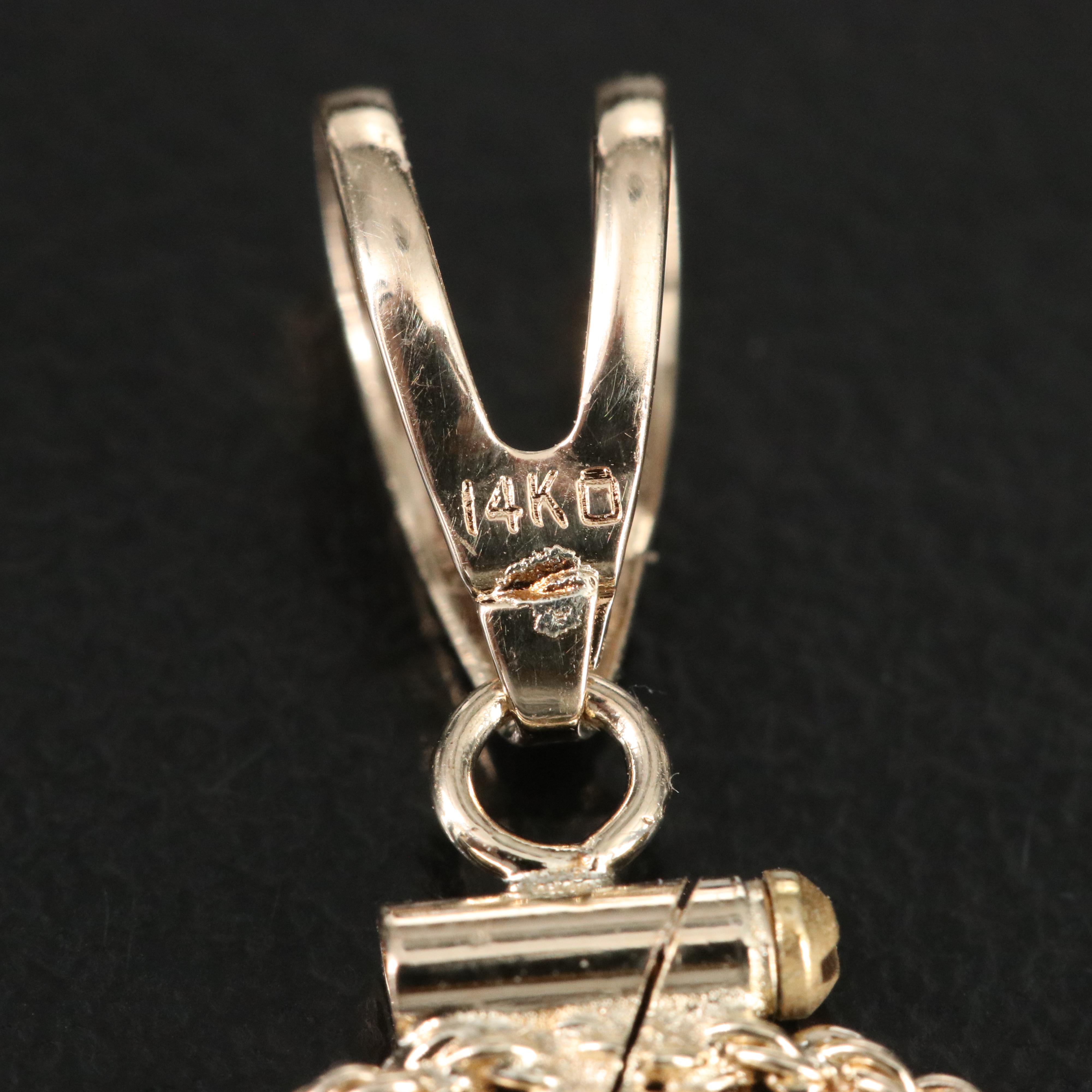 14K Pendant with Fine Gold Bullion