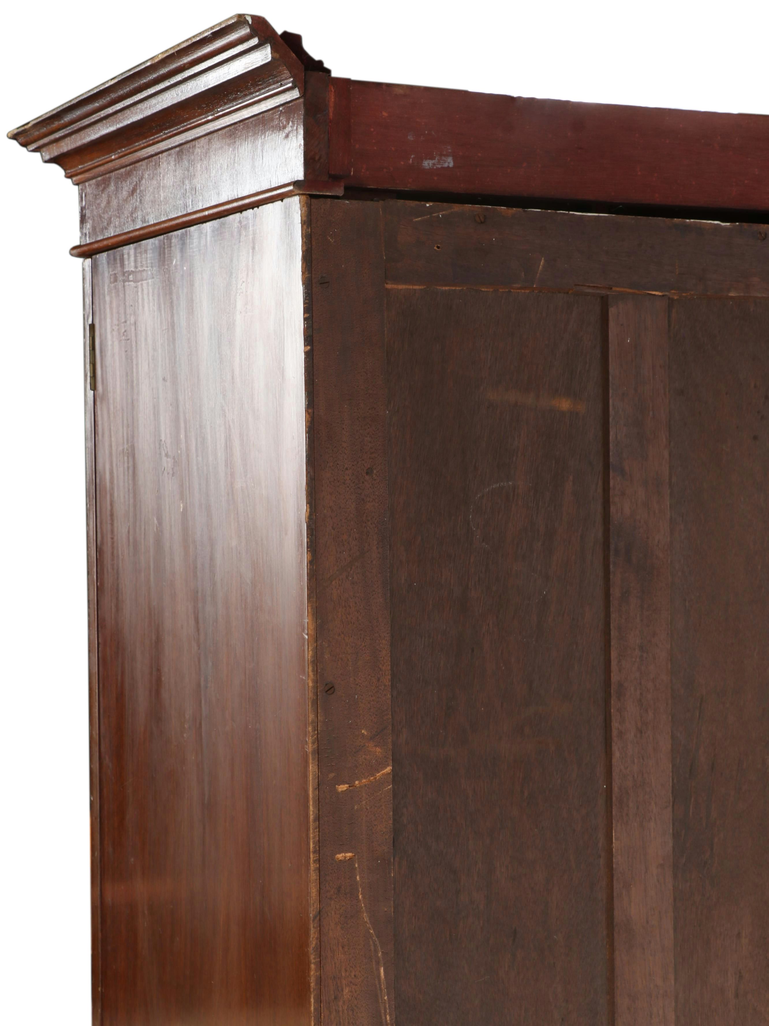 Waring & Gillow Edwardian Burr Walnut Triple-Door Wardrobe, Early 20th Century