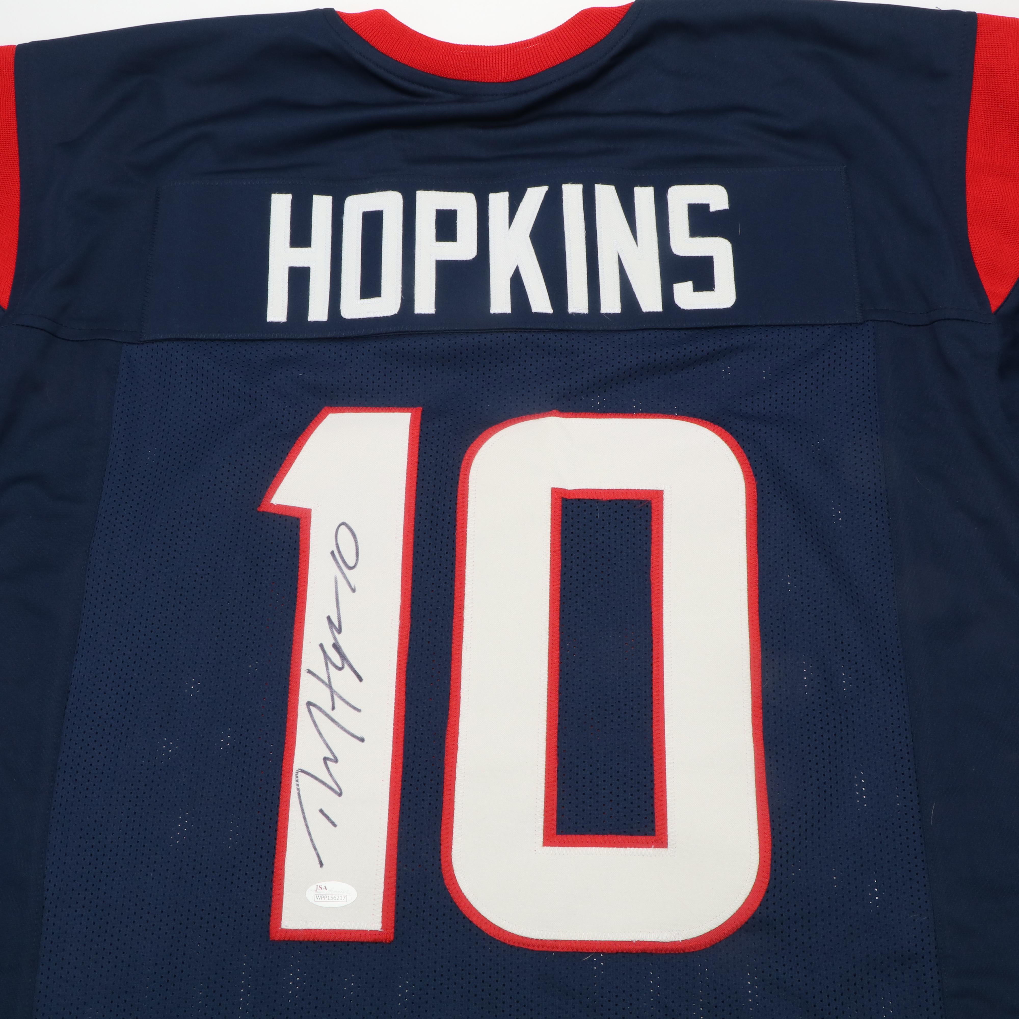 DeAndre Hopkins Signed Houston Texans Football Jersey, JSA