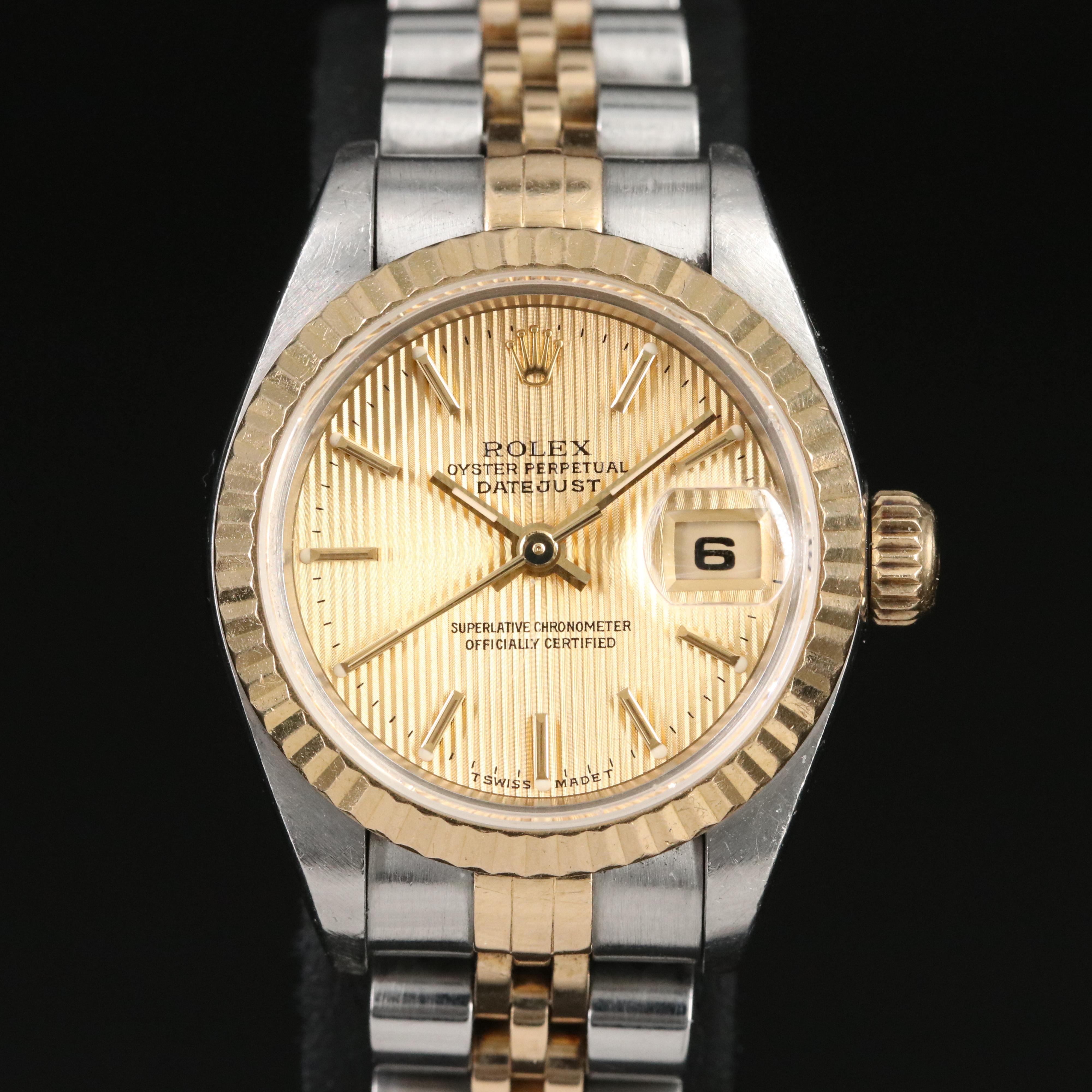 Rolex Datejust 69173 Champagne Dial Two-Tone Automatic Watch