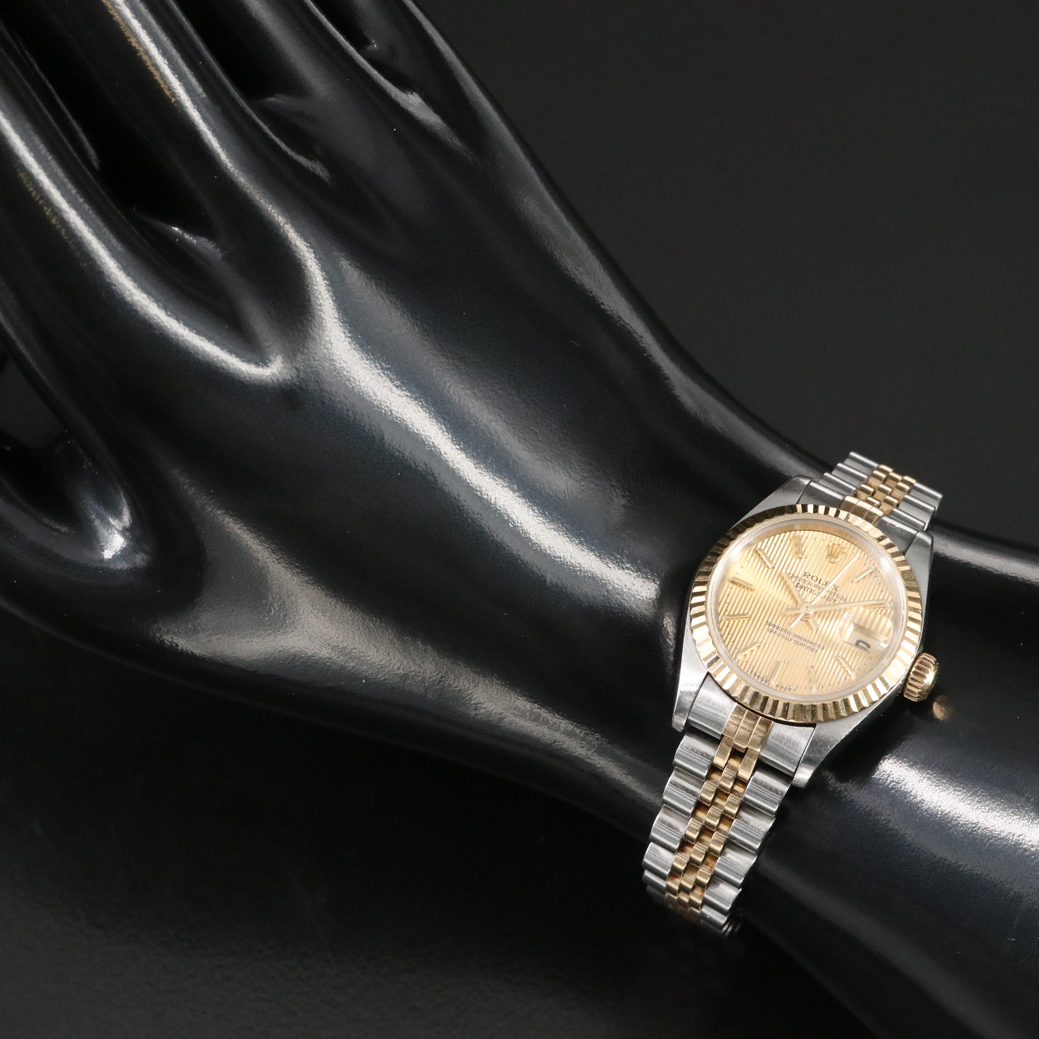 Rolex Datejust 69173 Champagne Dial Two-Tone Automatic Watch