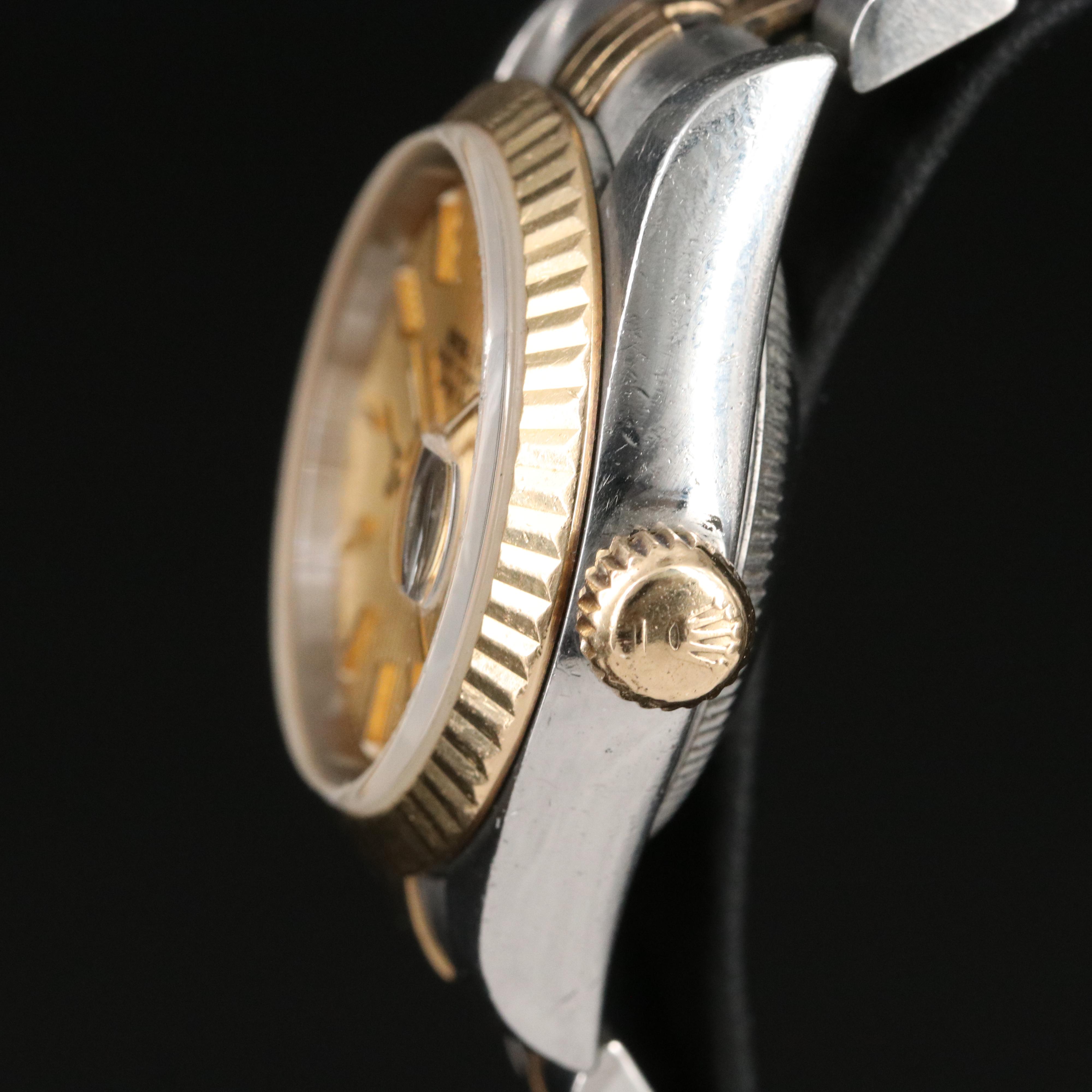 Rolex Datejust 69173 Champagne Dial Two-Tone Automatic Watch