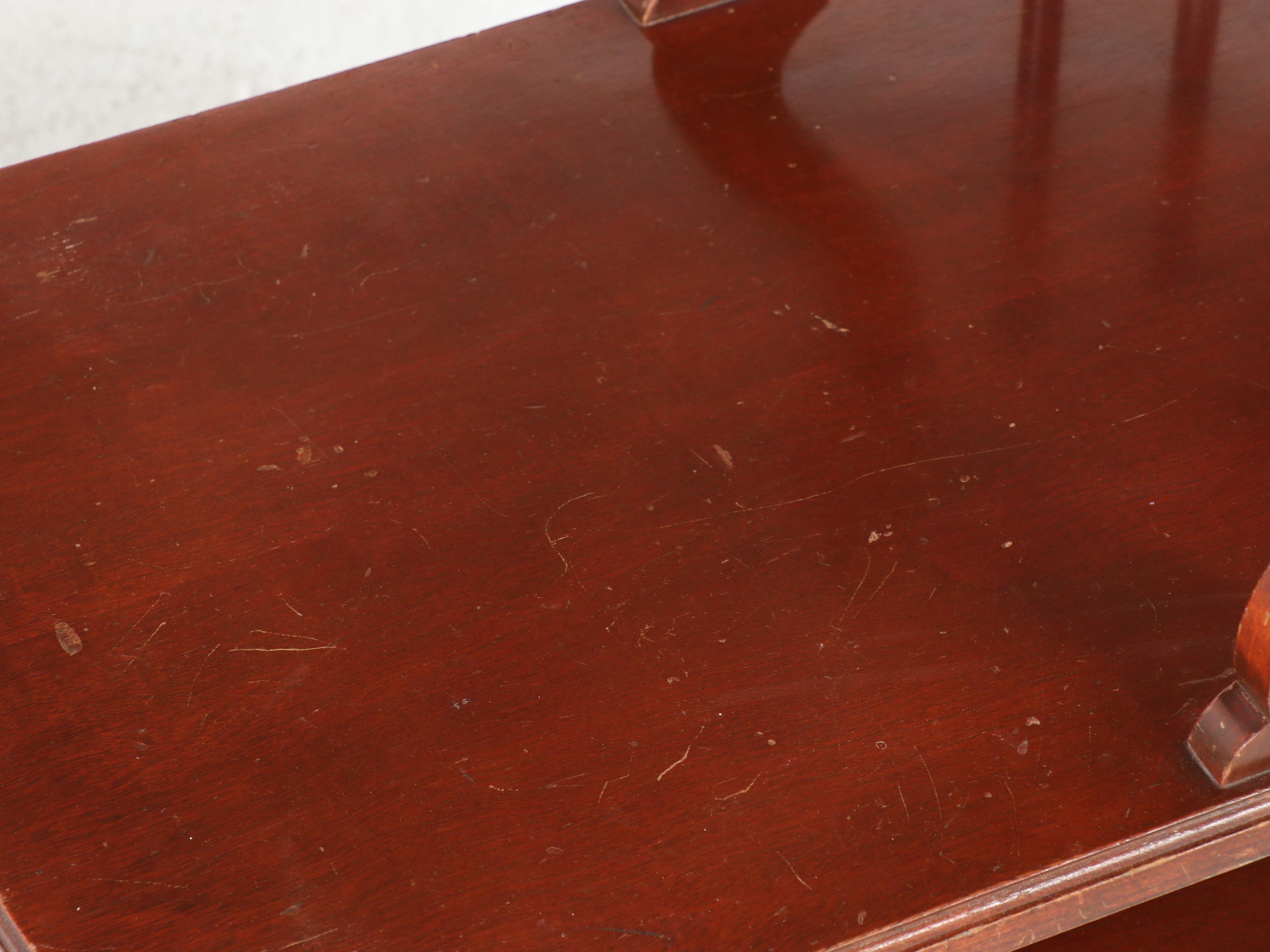 Pair of Mersman Federal Style Mahogany Stepback Side Tables