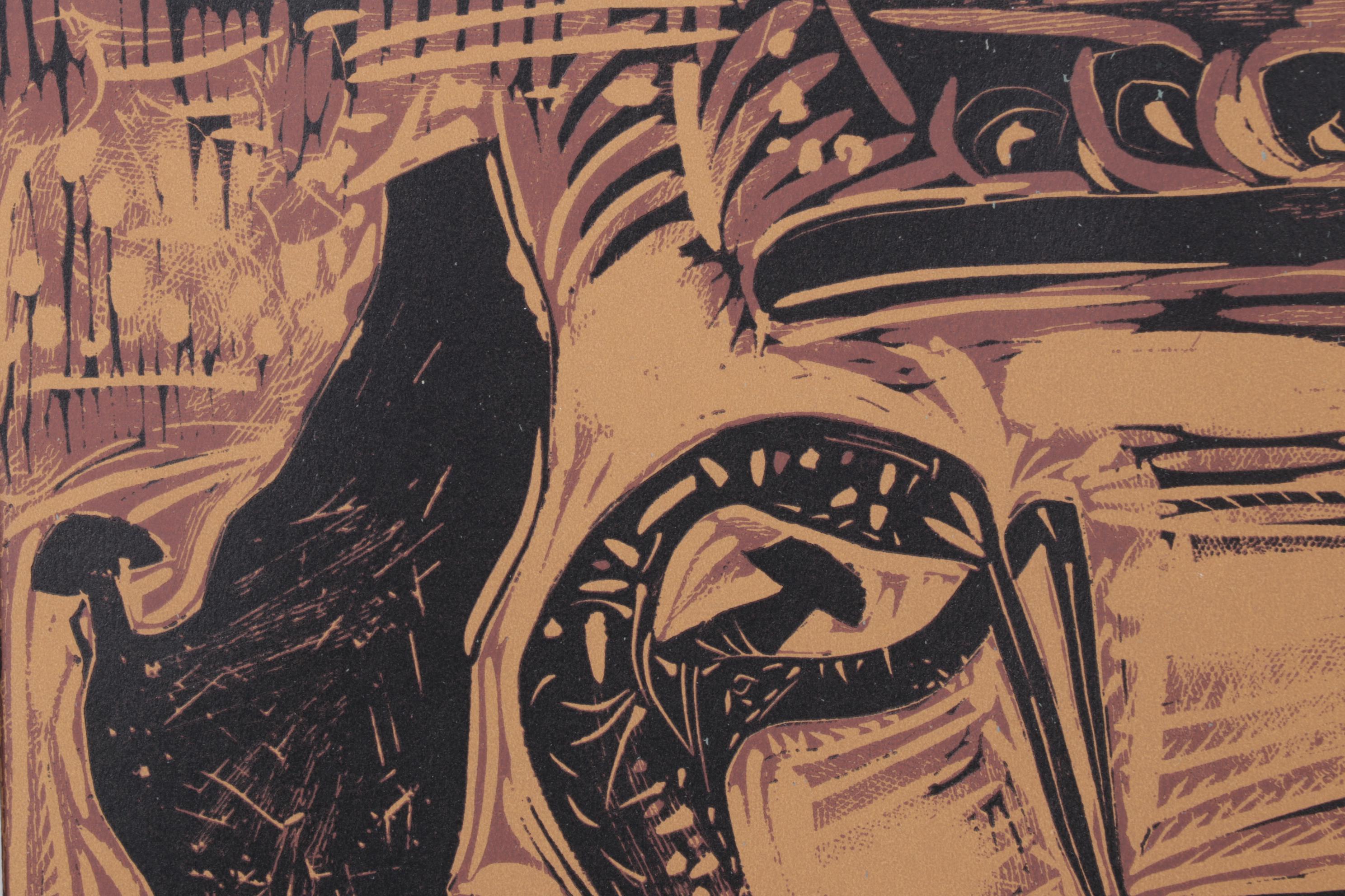 Pablo Picasso Color Linocut "Les Banderillas," 1962