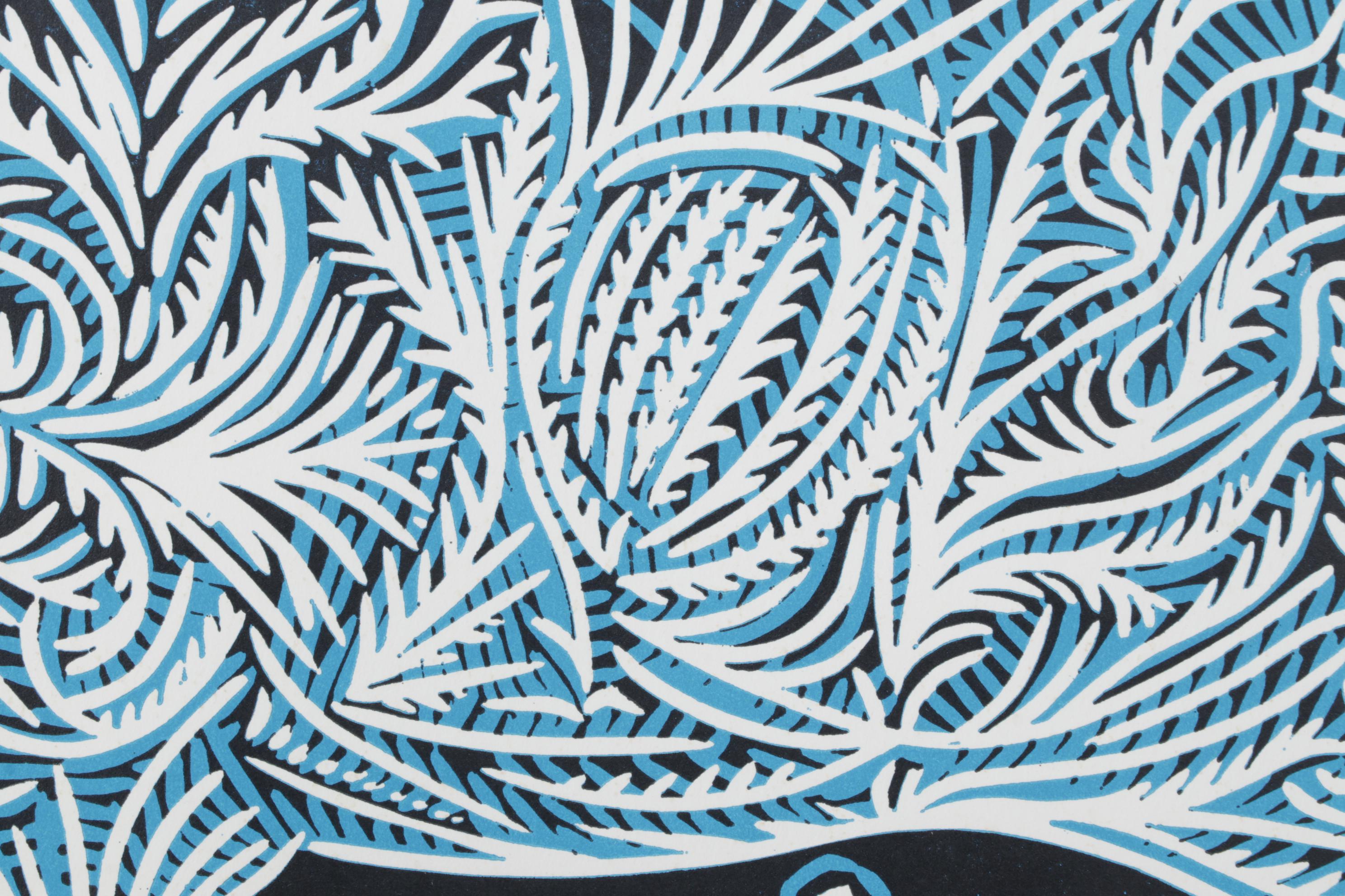 Pablo Picasso Color Linocut "Bacanal con cabra" 1962