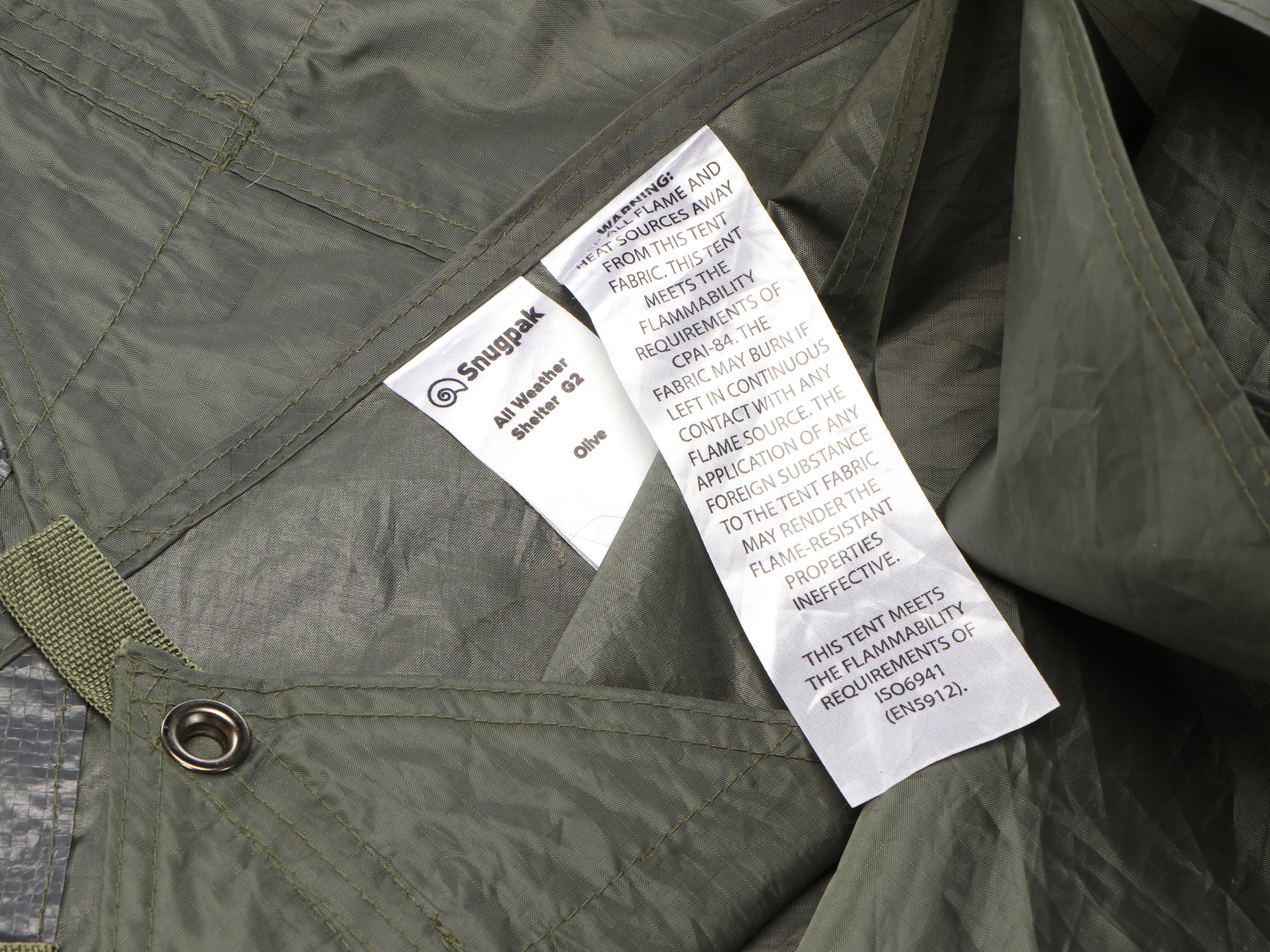 Columbia Tent and Snugpak All Weather Shelter with Aress Campfire Cooking Forks