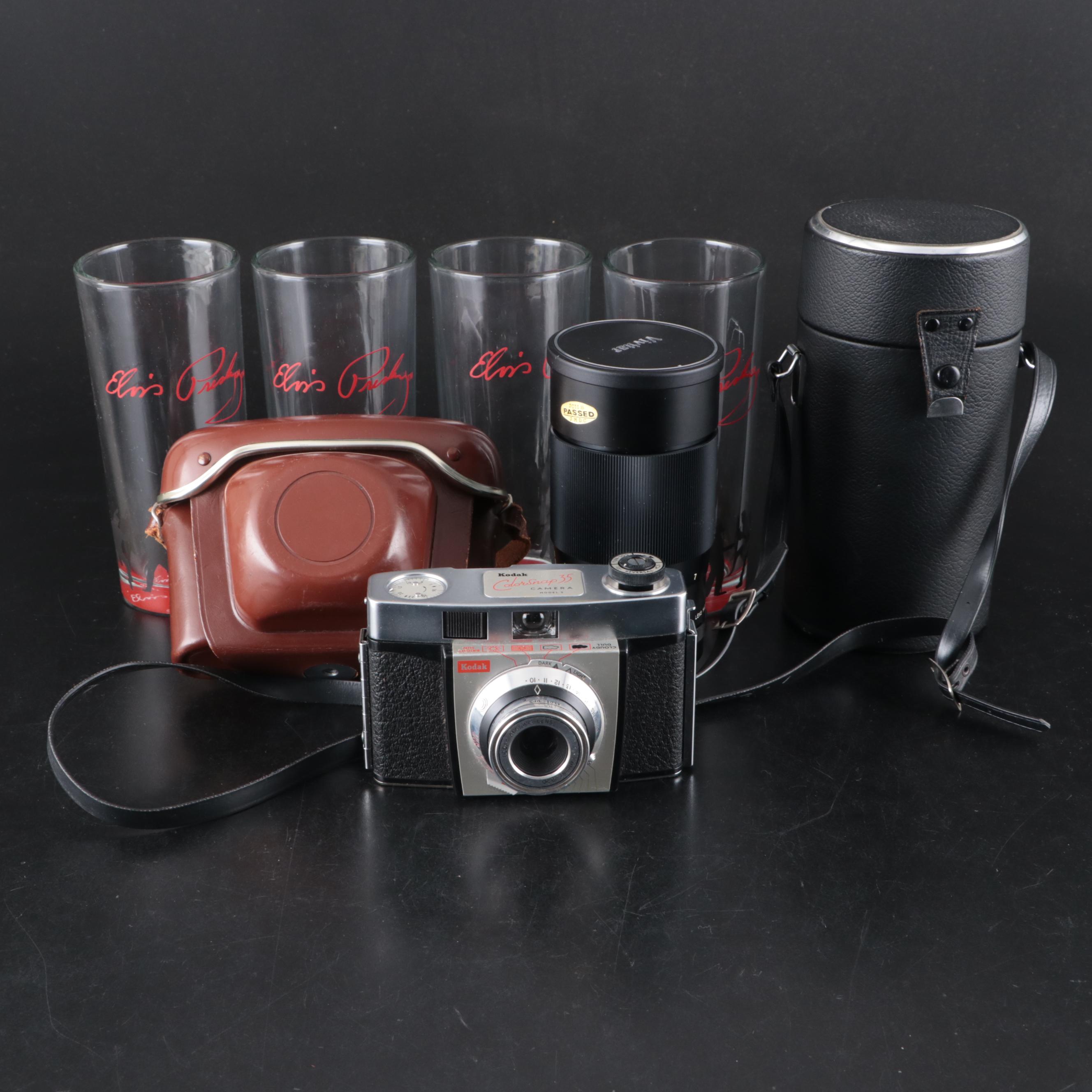 Kodak Colorsnap 35 Camera with Vivitar Camera Lens and More