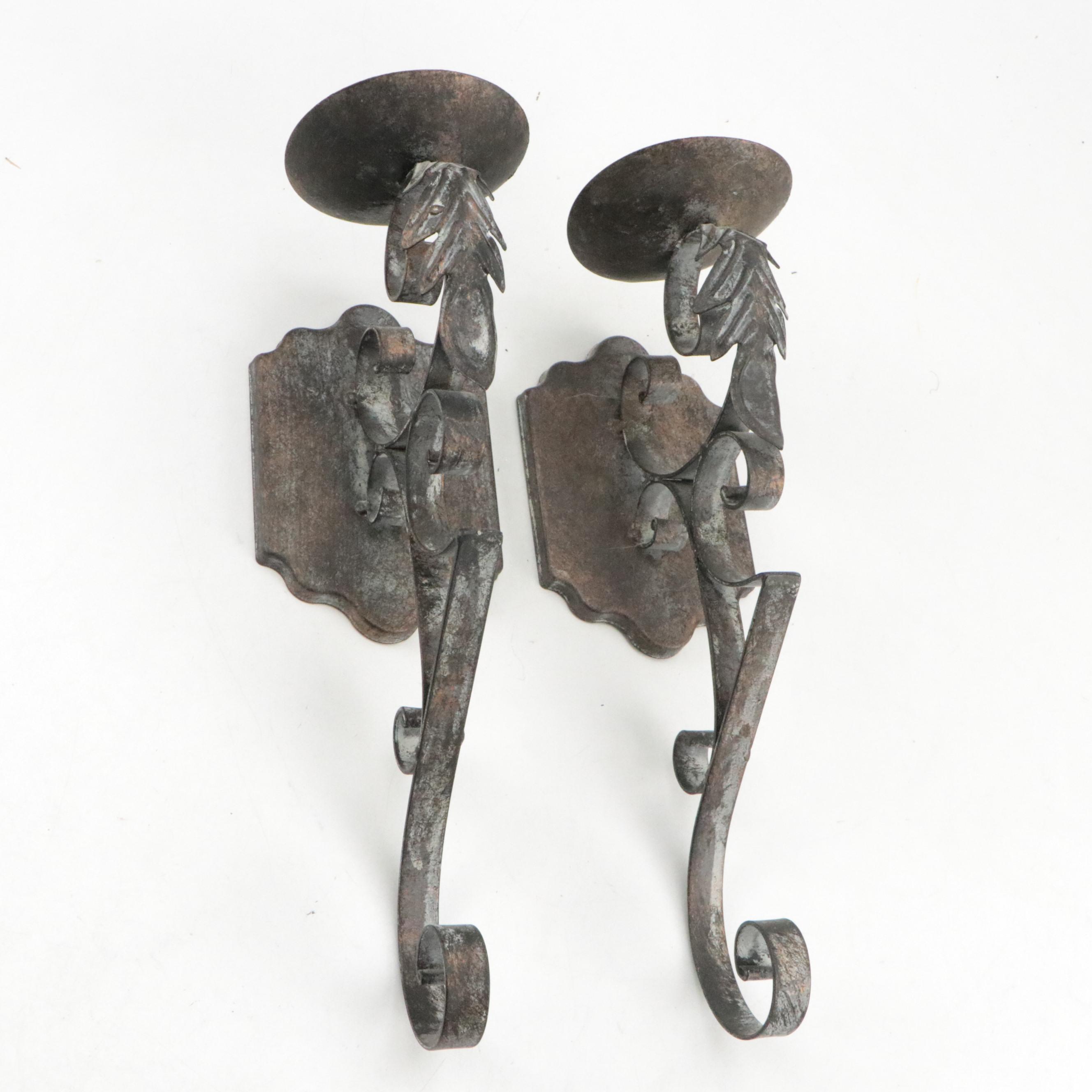 Metal Wall Pillar Candle Sconces and Other Decor