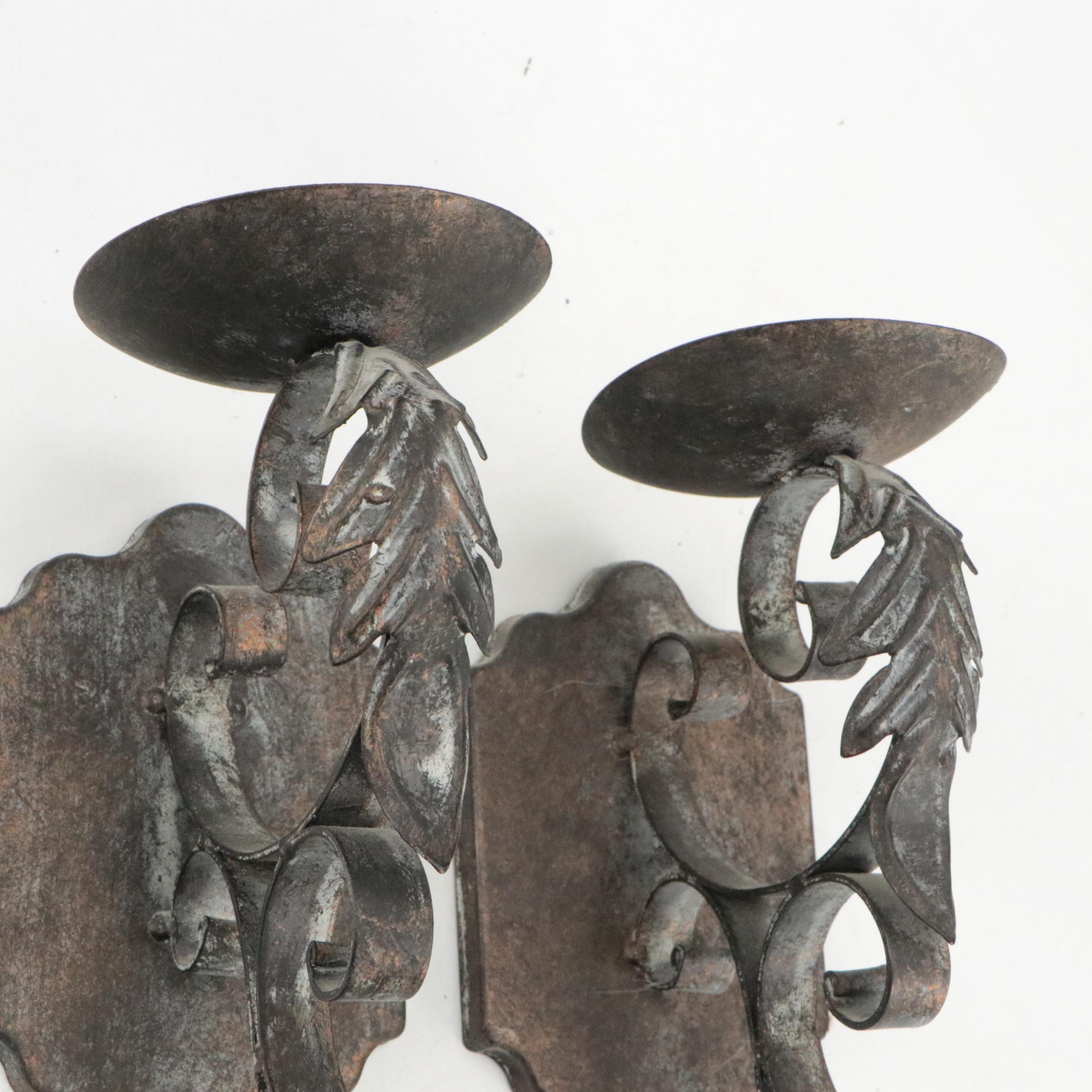 Metal Wall Pillar Candle Sconces and Other Decor