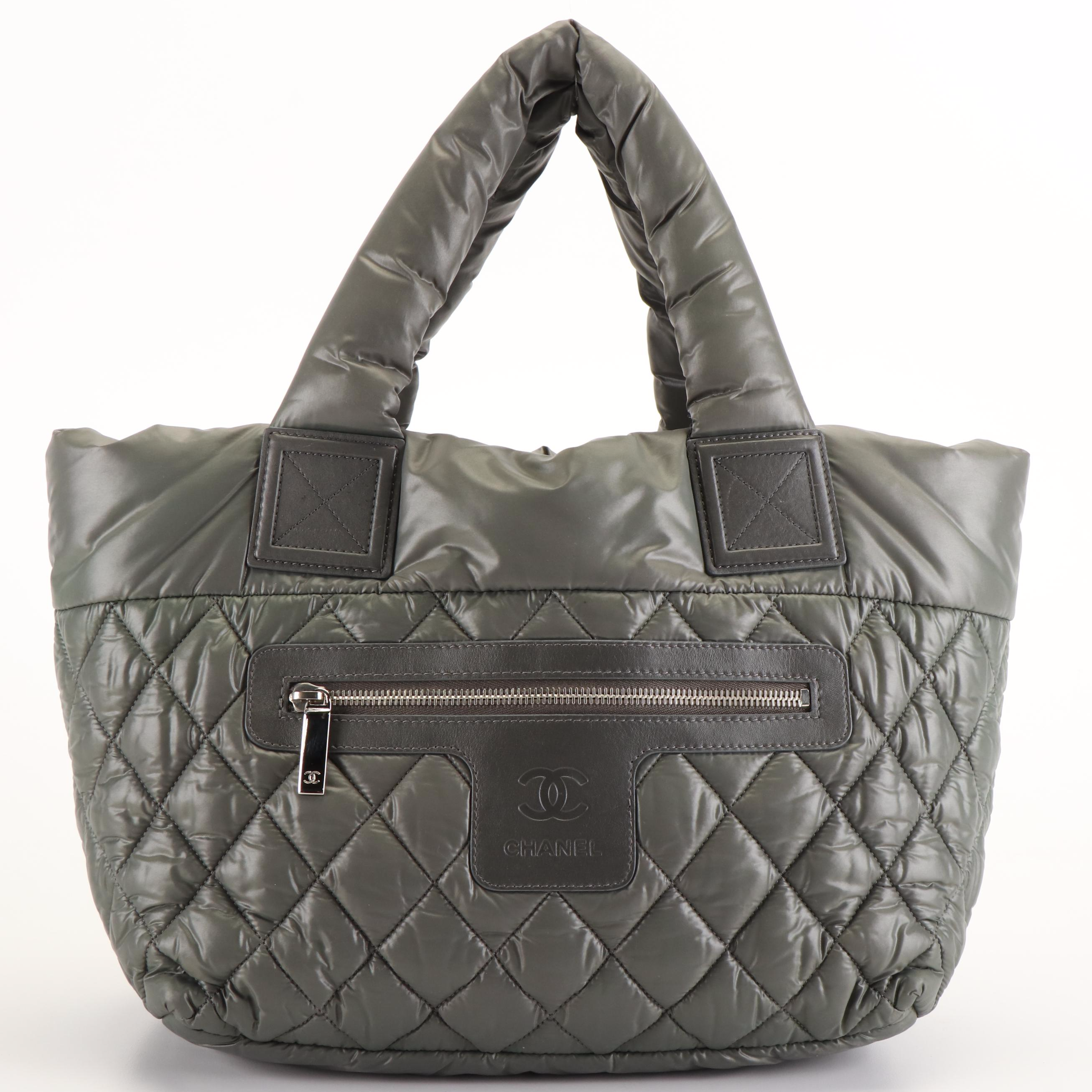 Chanel CC Logo Coco Cocoon Tote Bag in Quilted Nylon