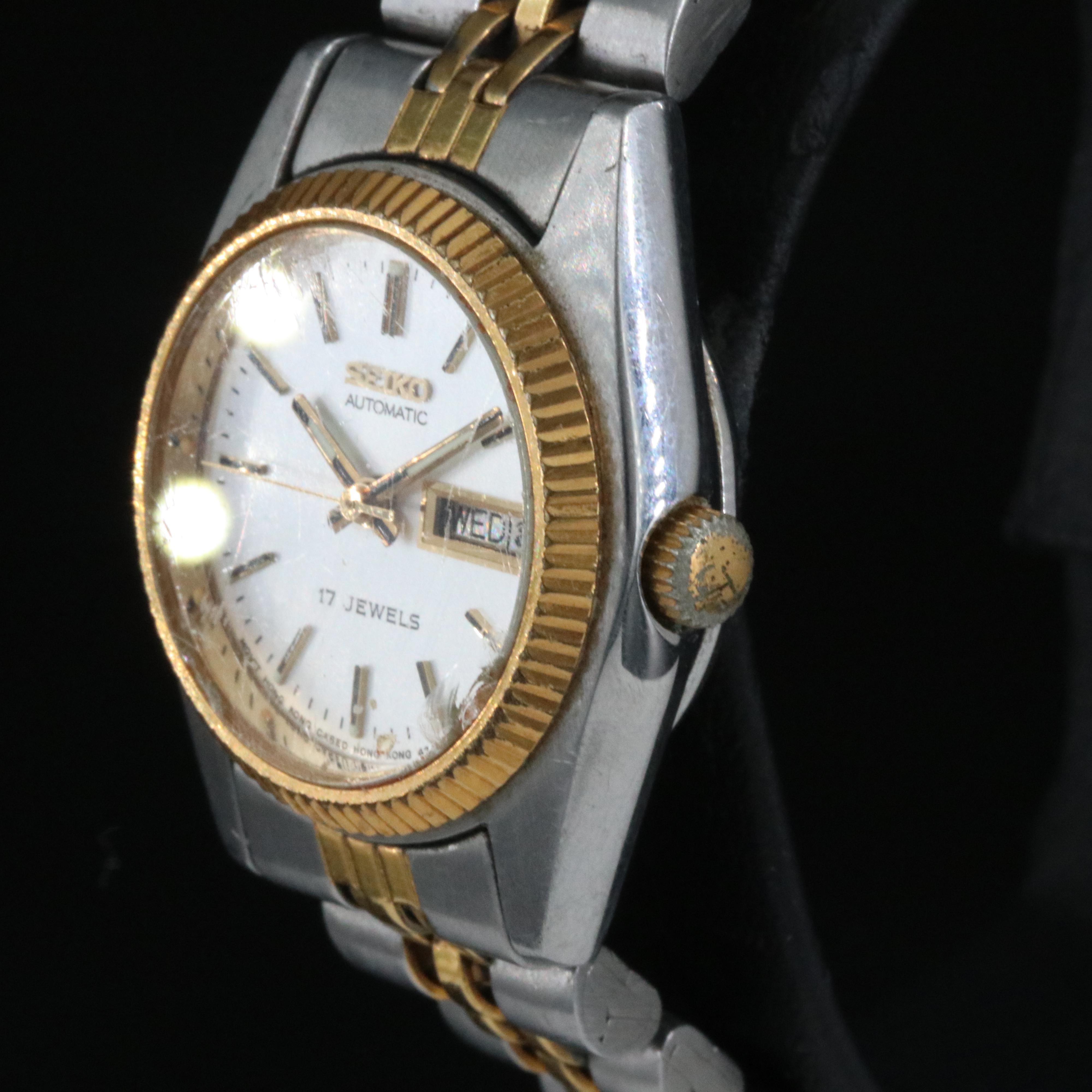 Seiko Silver Dial 25mm Two-Tone Automatic Watch